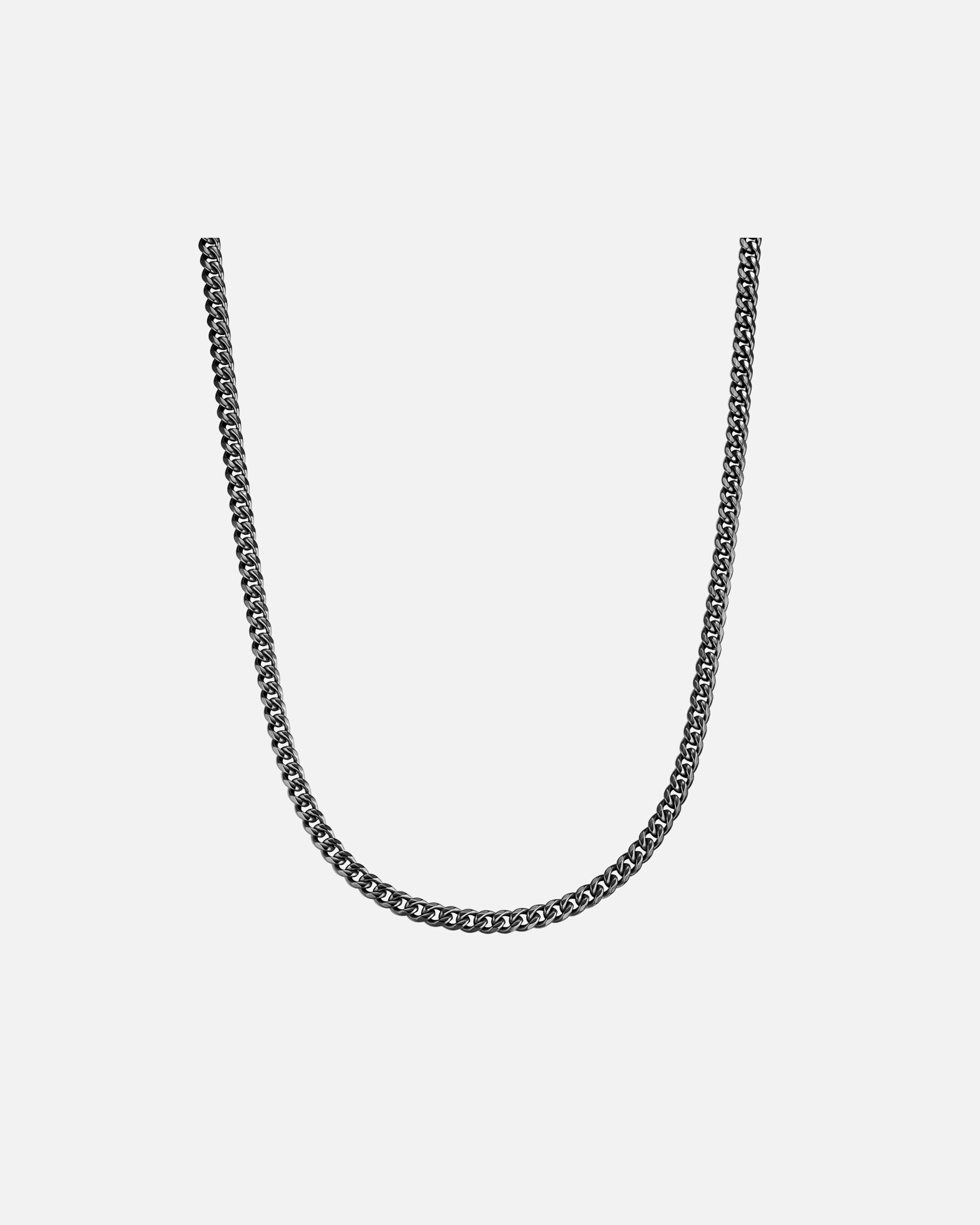 Collier for HommeCollier en Acier Inoxydable en noir50 cm