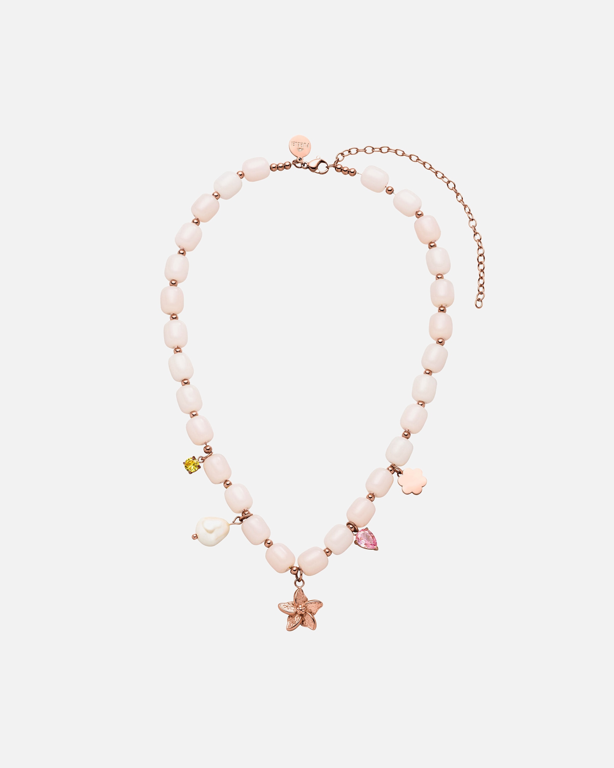 Collier for FemmePureleiSpring Collier 100% acier inoxydableOr Rose