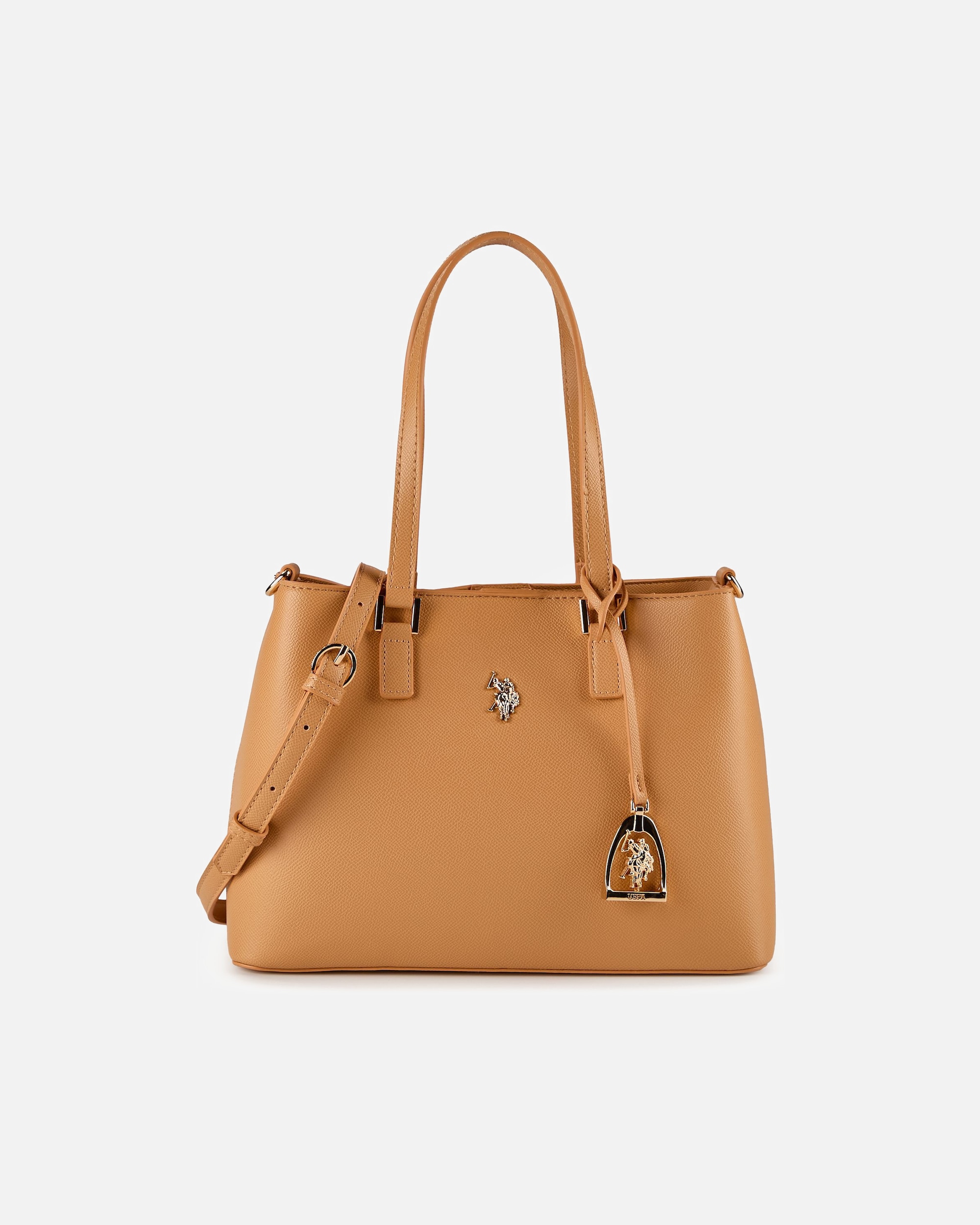 Tasche für Weiblich U.S. Polo Assn. Jones Schultertasche camel