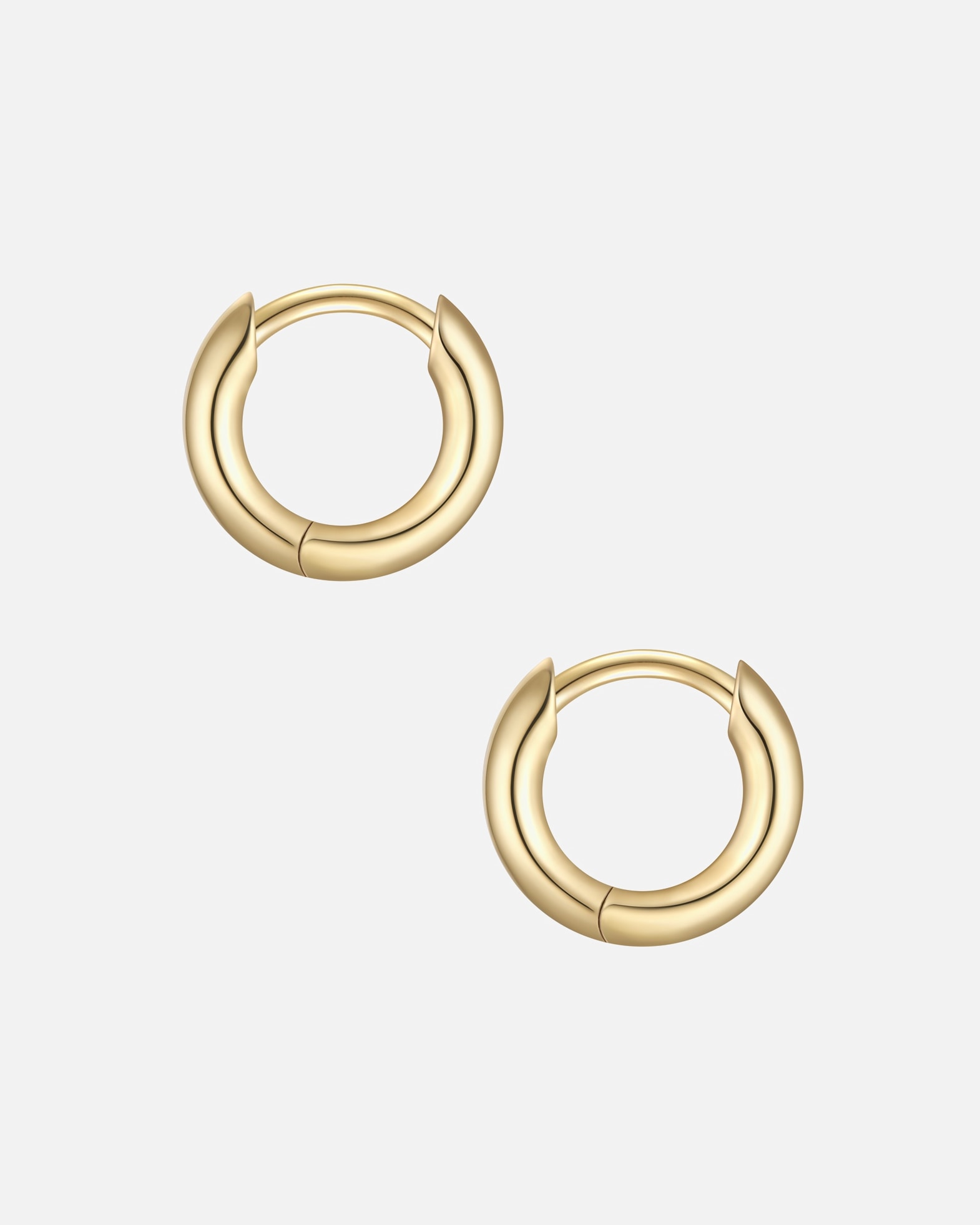 Créoles for FemmeGlanzstücke MünchenCréoles en argent sterling en or jaune11,7 mm