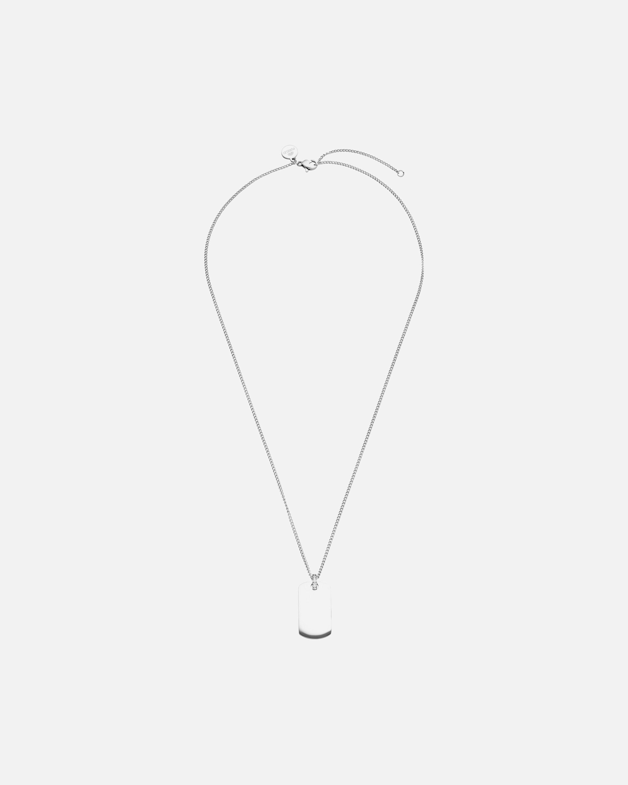 Collier for FemmePureleiPlate Collier 100% acier inoxydableArgent