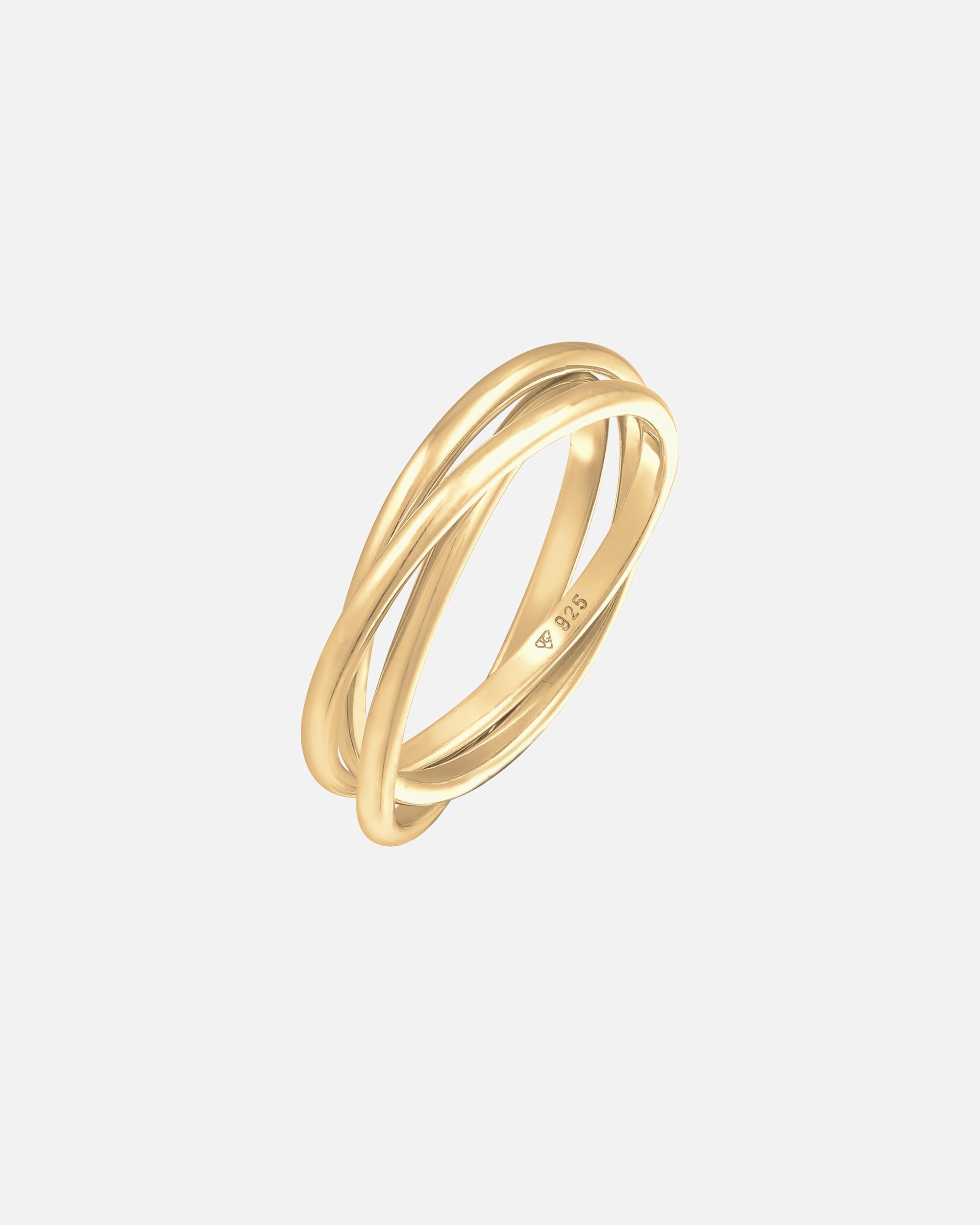 Ring für Weiblich Elli Wickelring Trio Trini Basic 925 Silber 54