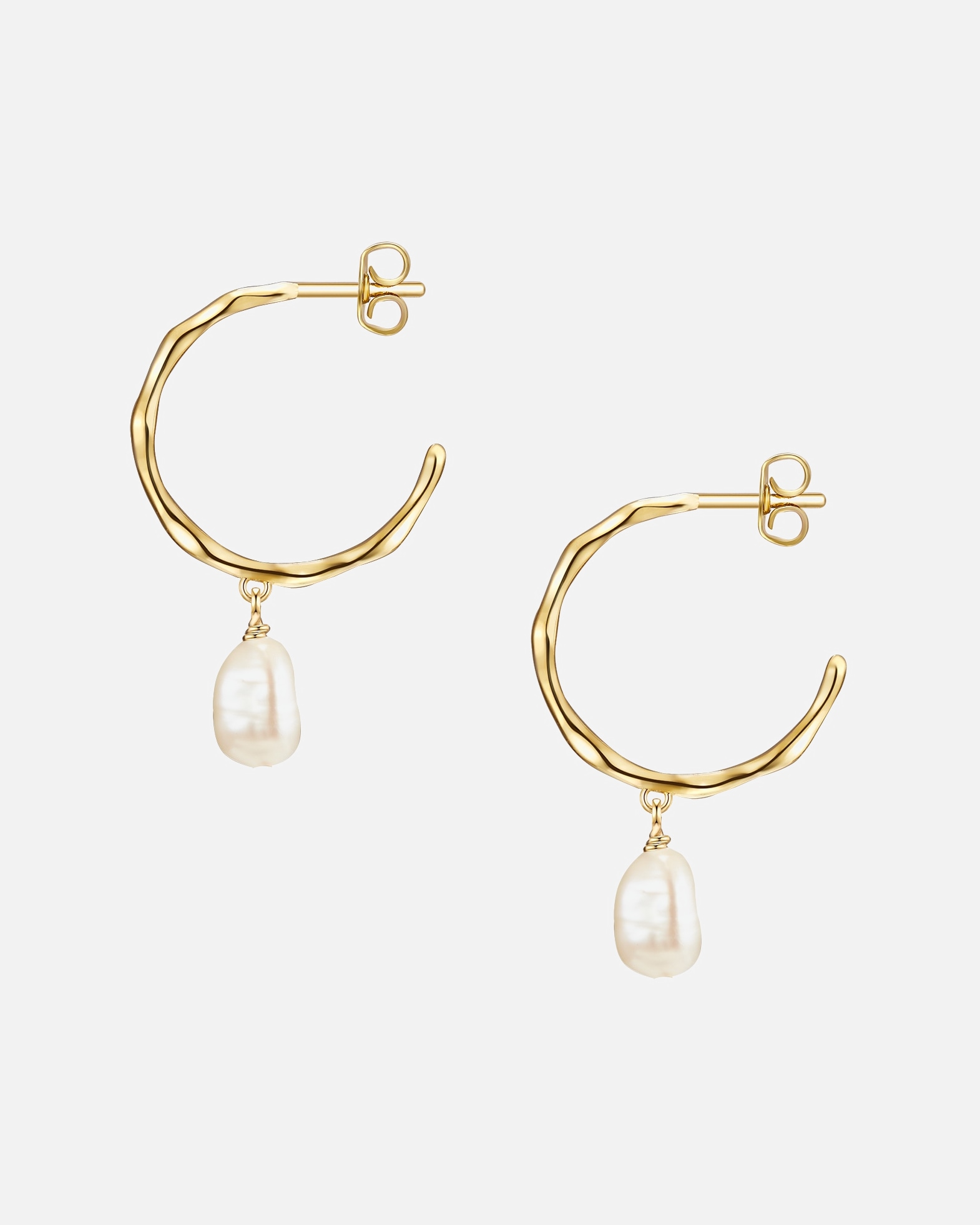 Boucle d'oreilles for FemmeGlanzstücke MünchenBoucles d'oreille en argent Argent sterling Perle de culture d'eau douce en Or jaune31,2 mm