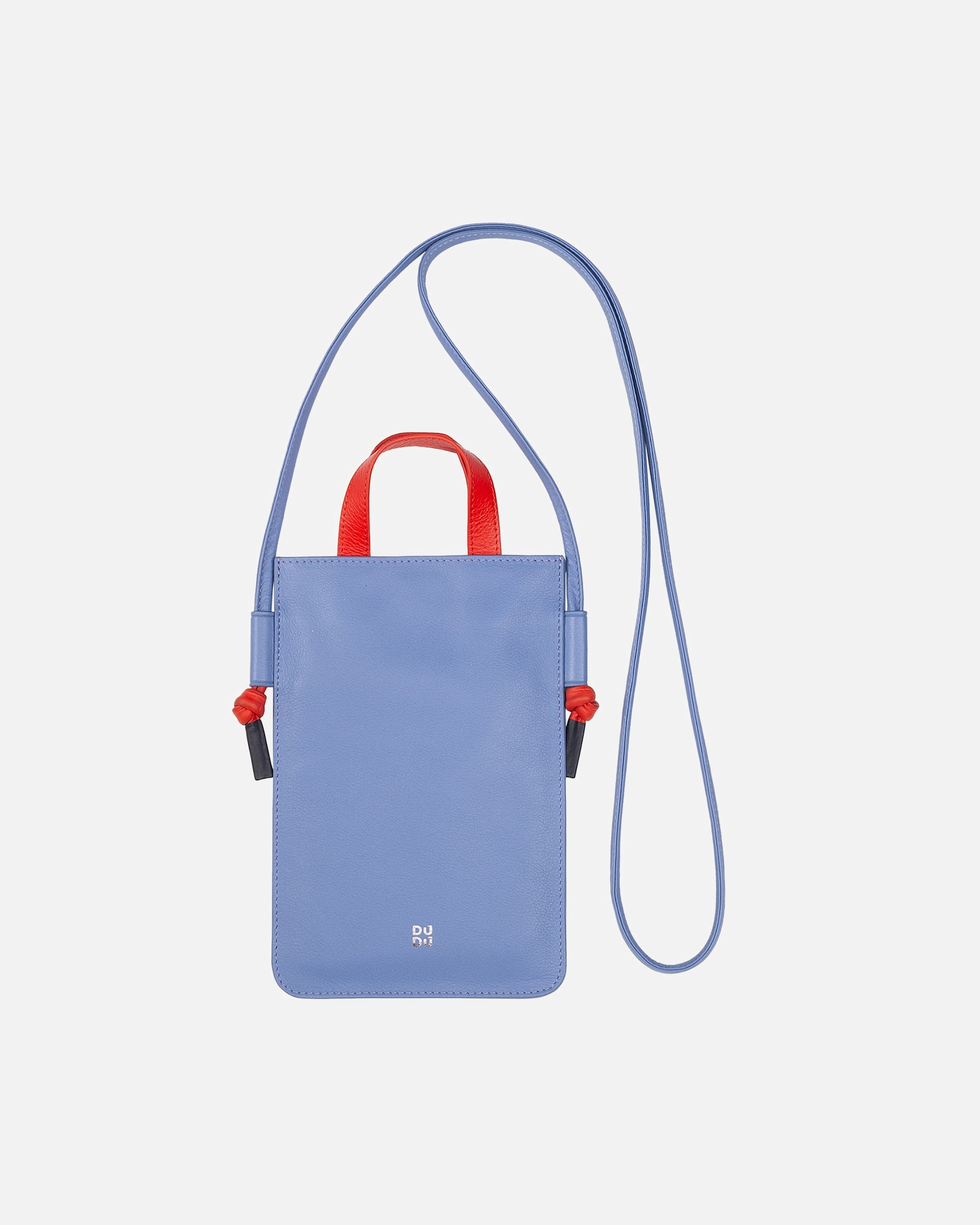 Tasche für Männlich DuDu Faro Handytasche Leder 13 cm pastellblau