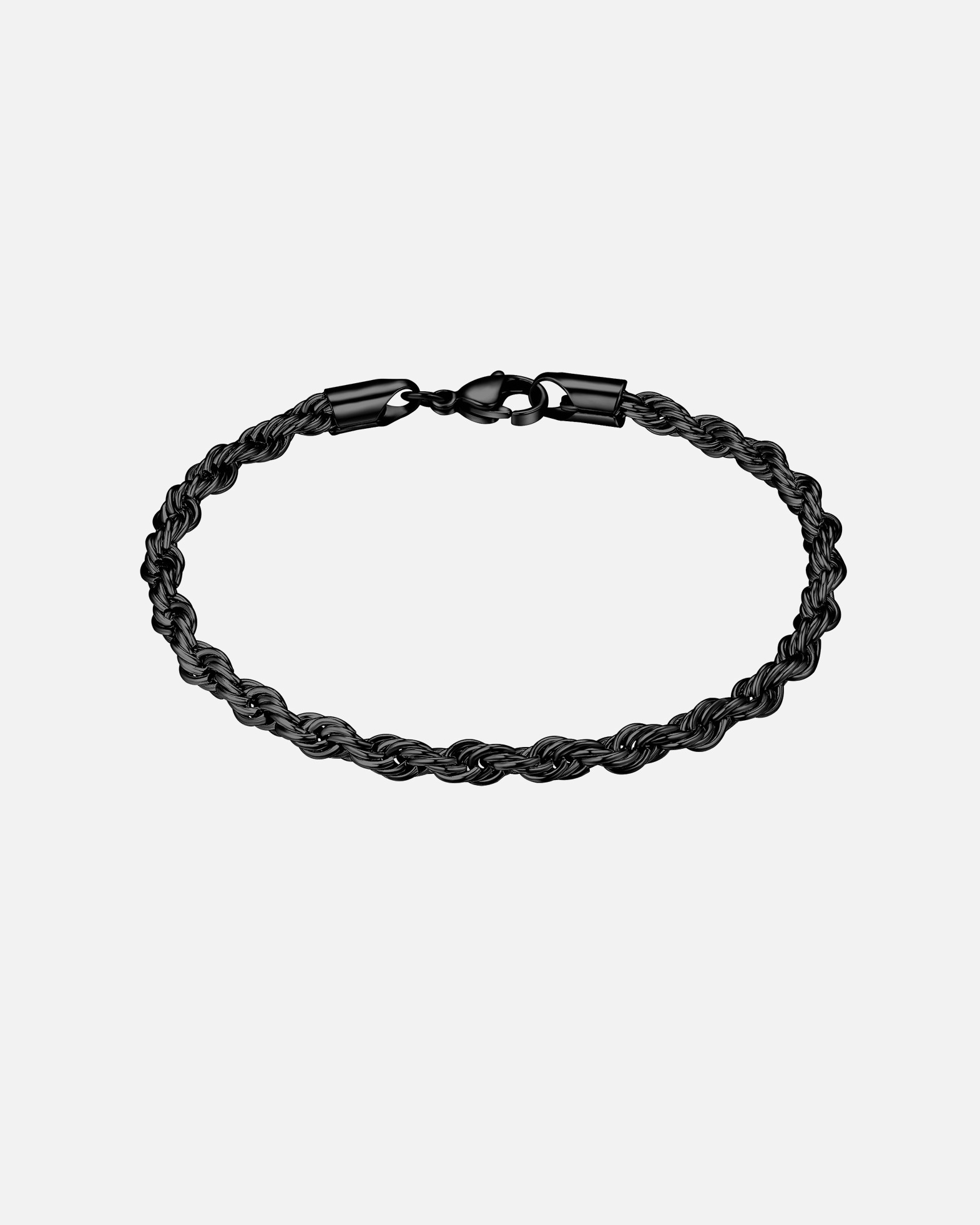 Bracelet for HommeBracelet en Acier inoxydable en Noir17 cm