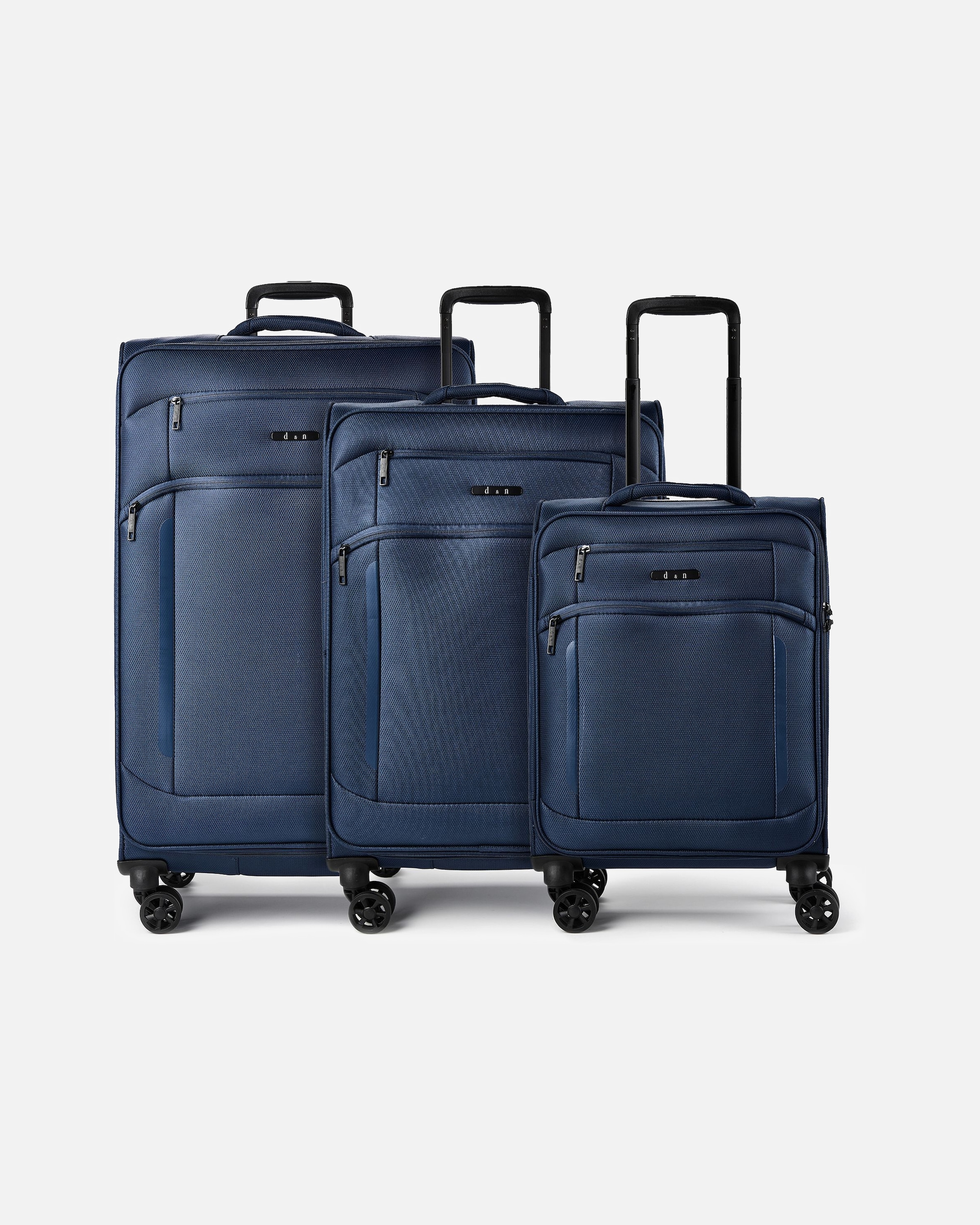 Valise for Hommed & nTravel Line 9804 4 roues Set de valises 3 pièces avec soufflet d'extensiondark blue