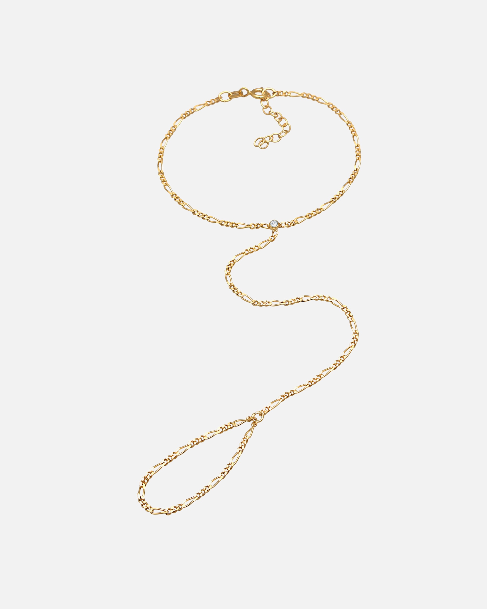 Armband für Weiblich Elli Handchain Handkette Figaro 925 Silber, mit Kristallen von Swarovski® 16