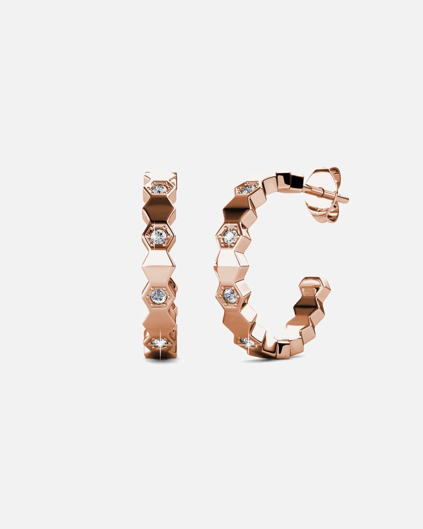 Créoles for FemmeMYC-ParisBoucles d'oreilles Créoles CurvedOr Rosé