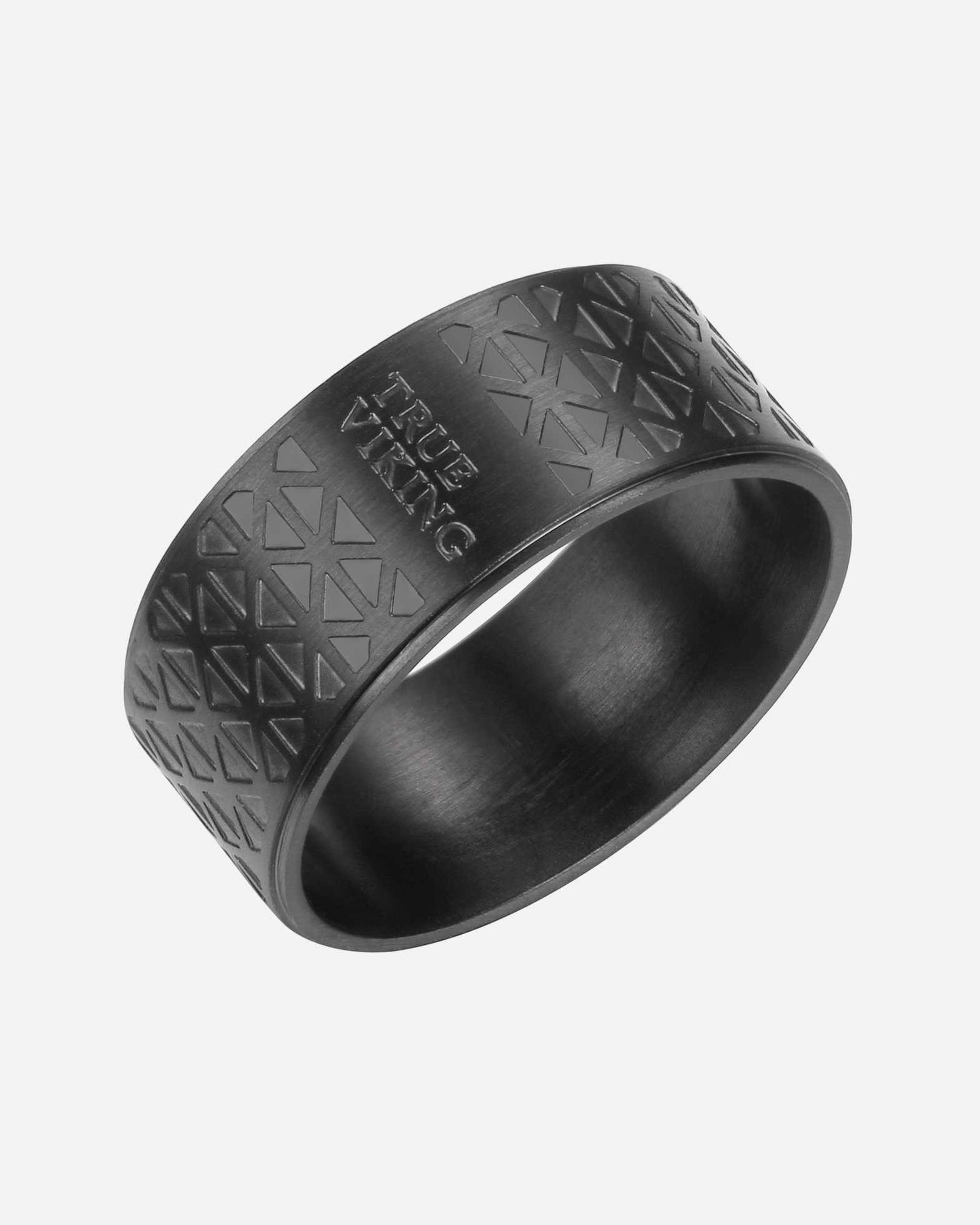 Bague for HommeTrue RebelsBague en acier inoxydé Acier inoxydable en Noir70