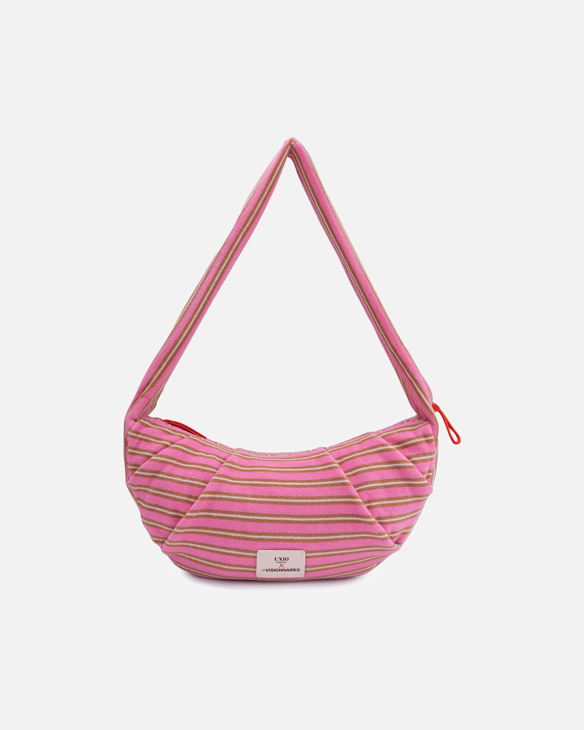 Sac for FemmeLES VISIONNAIRESDefault Brand LineUnio Vancouver Sac à main porté épaulepink cognac ecru