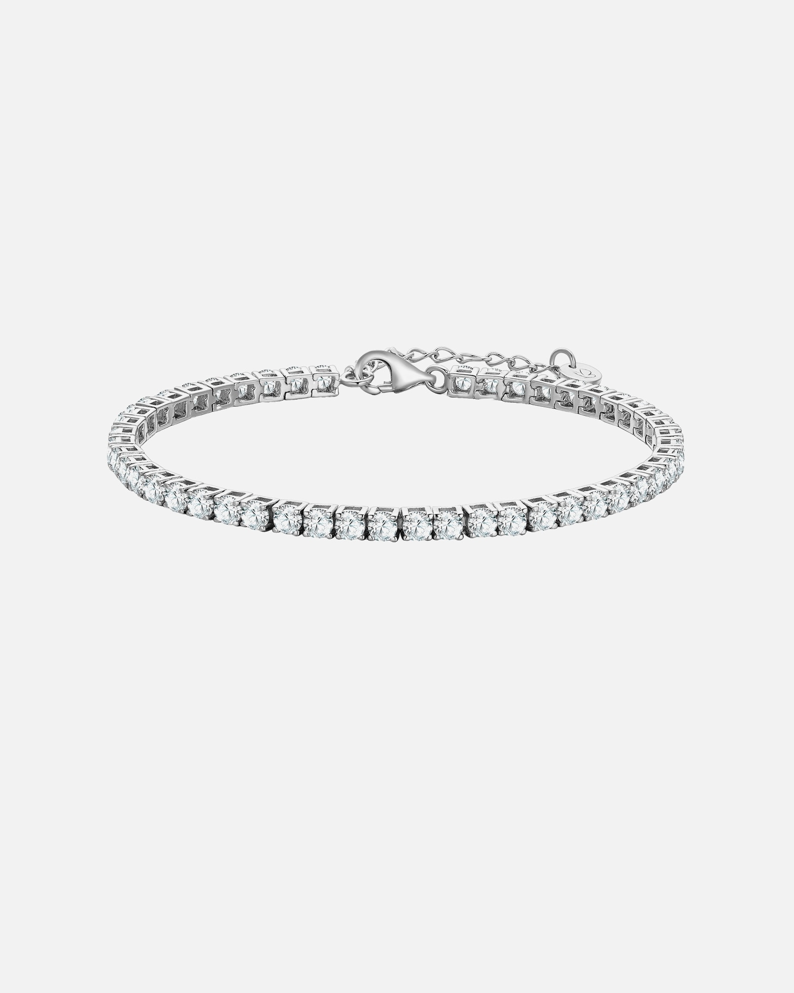 Bracelet for FemmeBracelet en argent sterling en argent avec zirconium17,0 cm Basislänge + 3,0 cm Verlängerung