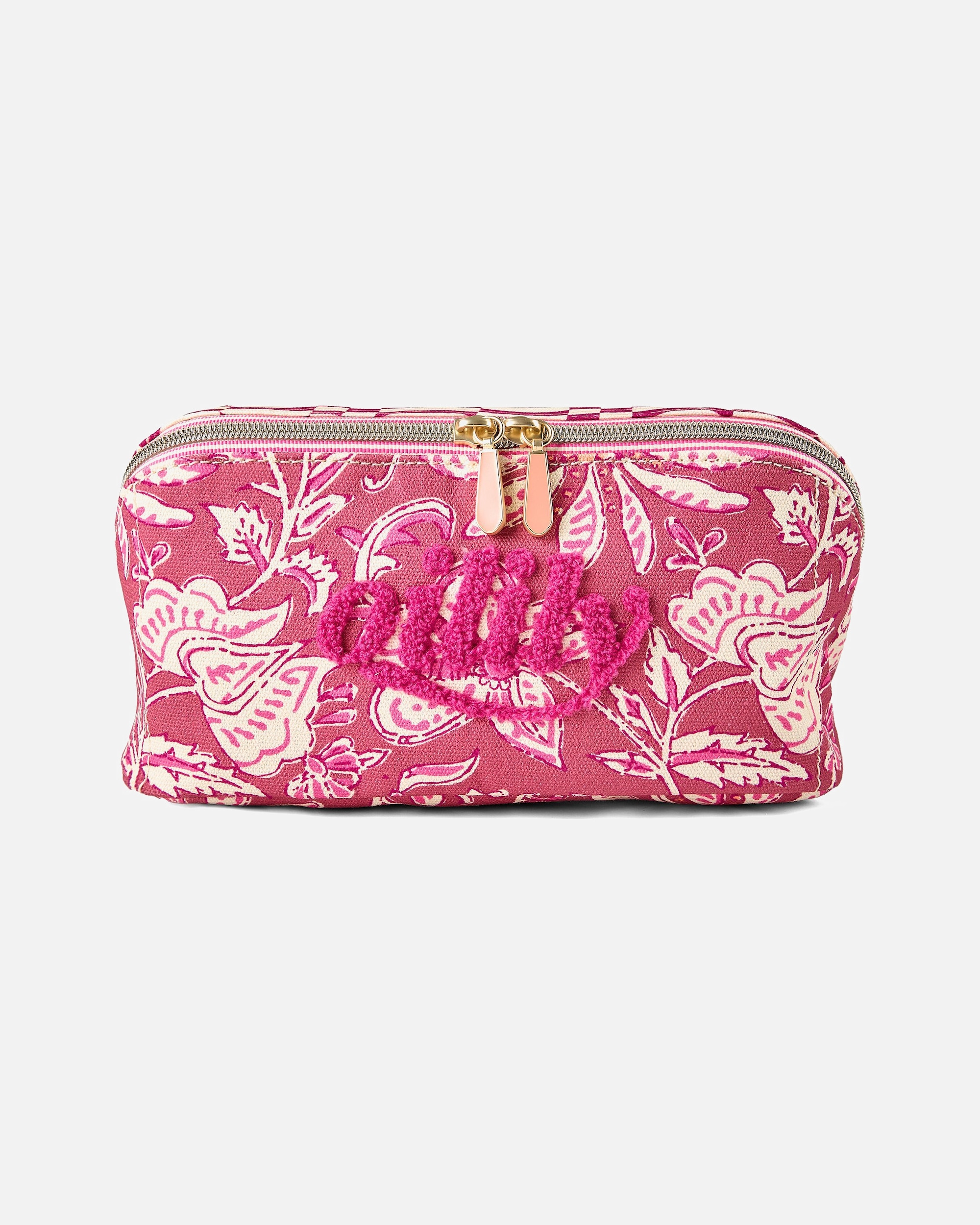 Kulturtasche für Weiblich Oilily Indimarken Kulturbeutel dusty cedar