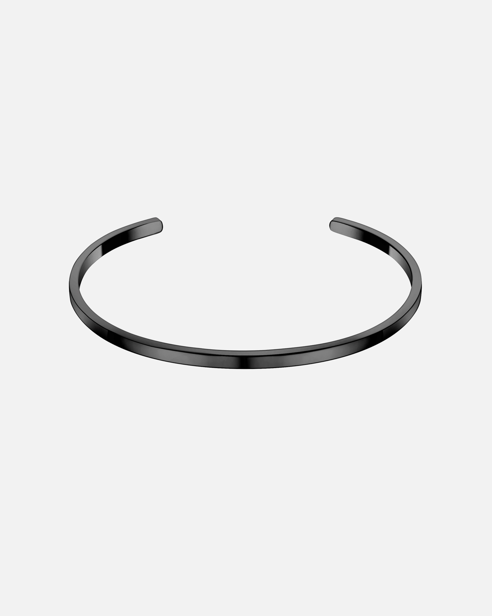 Armreif für Männlich True Rebels Armband aus Edelstahl in Schwarz 18,0 cm - 21,0 cm