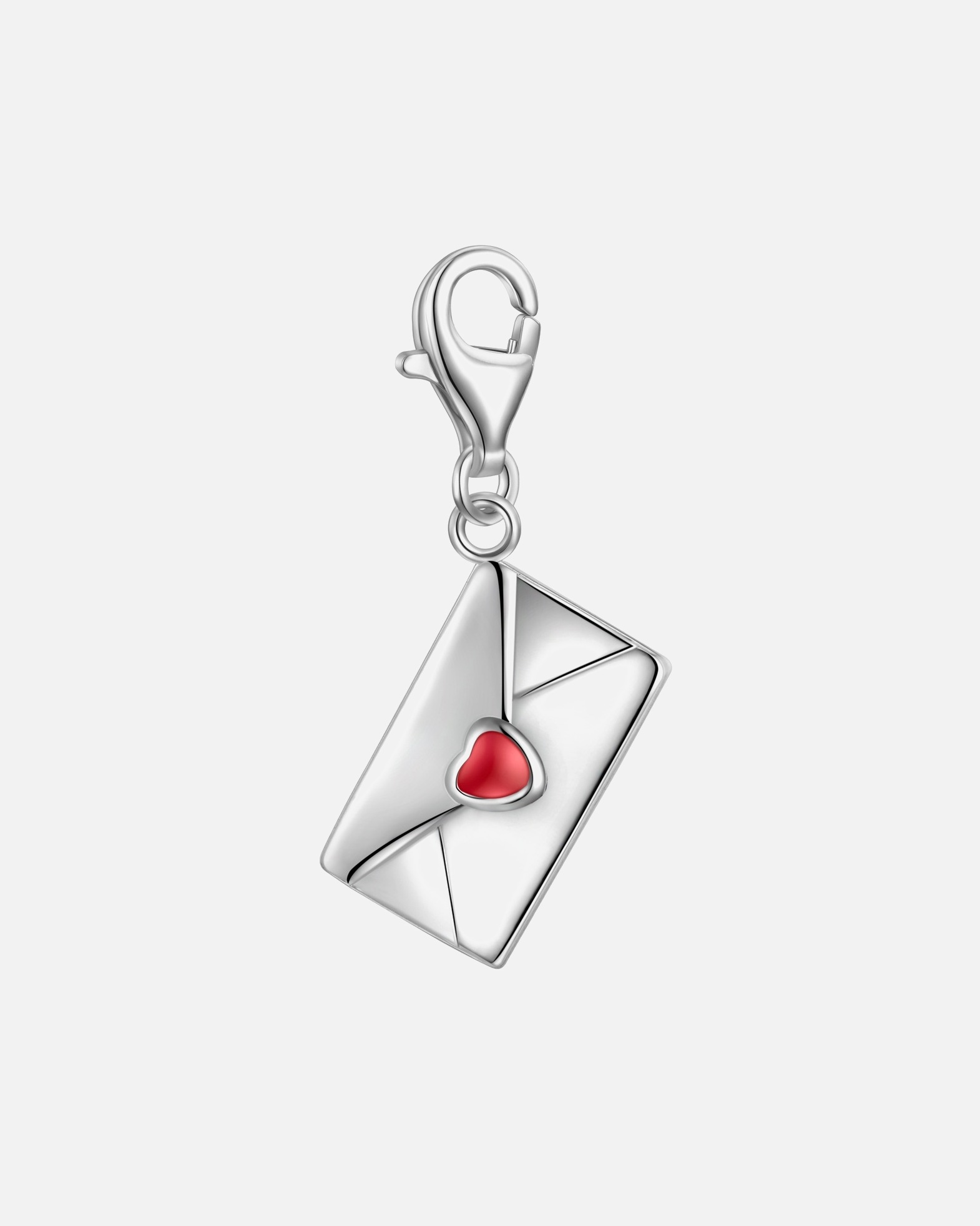 Schmuckanhänger für Weiblich Charm Umschlag aus Sterling Silber in Silber 19,6 mm