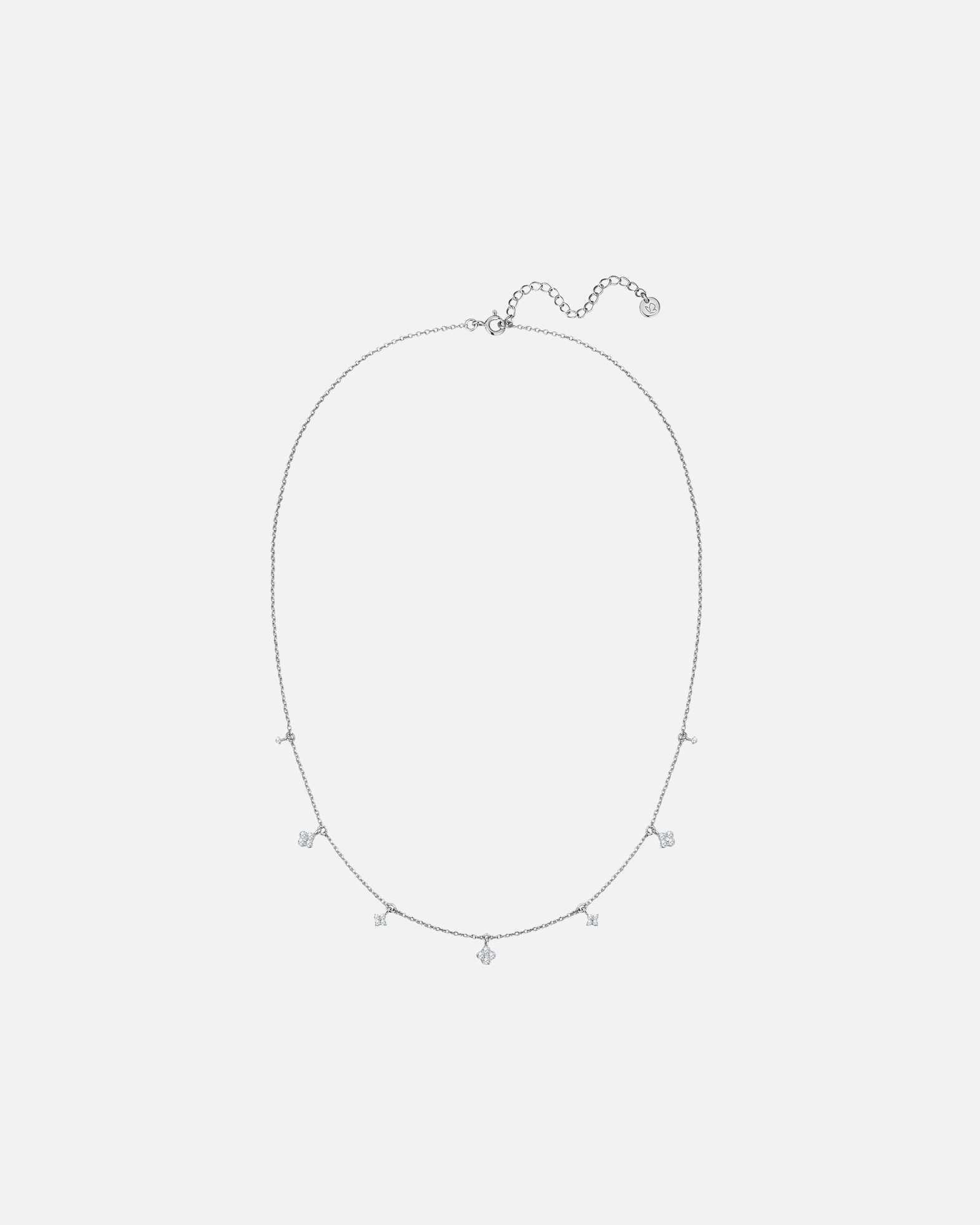 Halskette für Weiblich Glanzstücke München Halskette aus Sterling Silber in silber mit Zirkonia 40,0 cm Basiskette + 5,0 cm Verlängerung