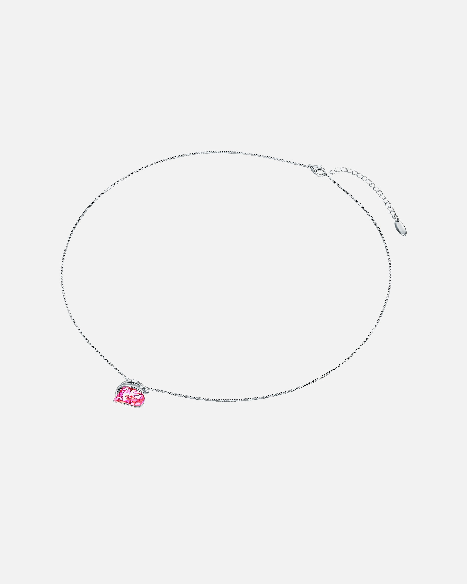Collier for FemmeRafaela DonataCollier en argent Coeur orné de cristaux Swarovski® Orné de cristaux Swarovski® en Rose45,0 cm Basiskette + 5,0 cm Verlängerung