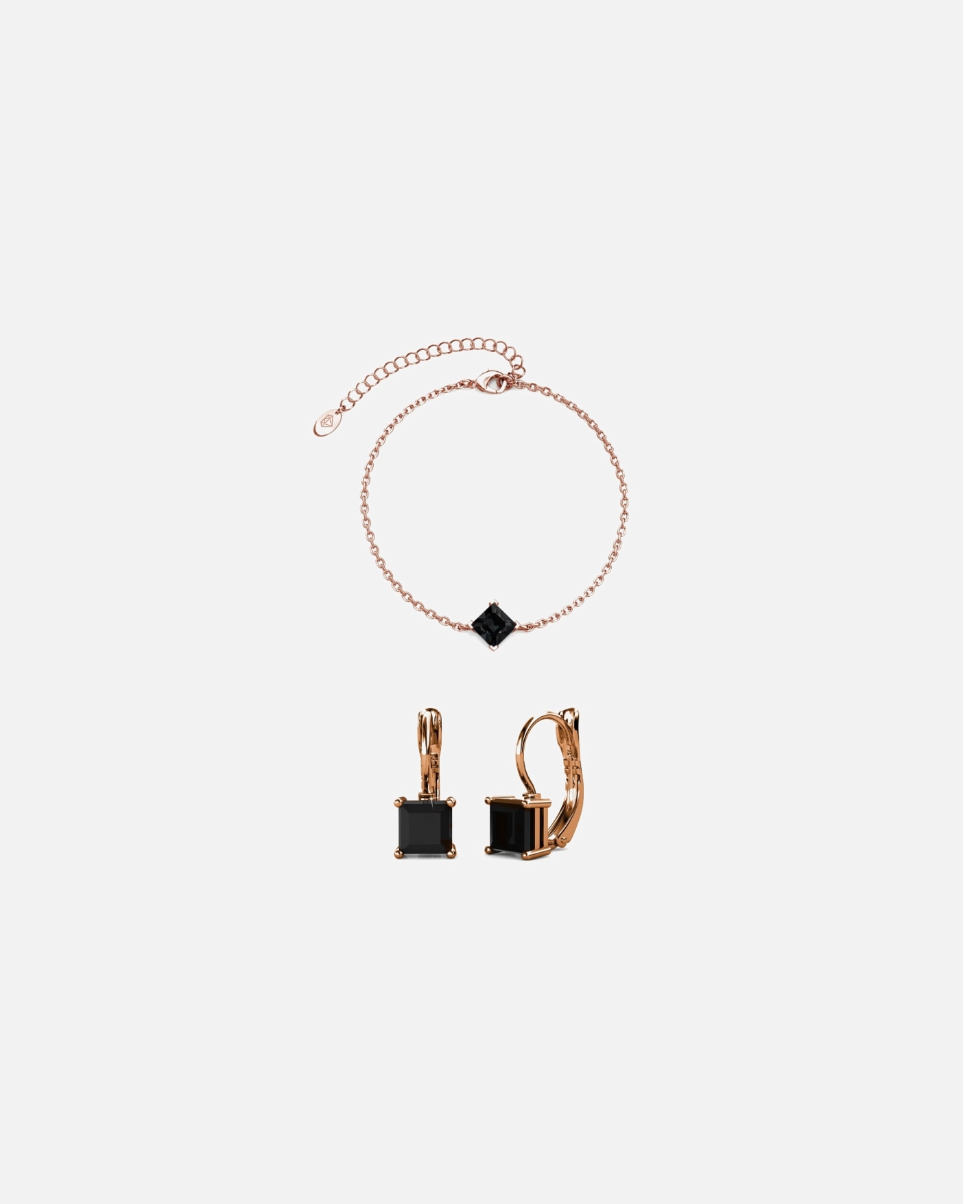 Schmuckset für Weiblich MYC-Paris Armband Calle, Cristal d'Autriche Armband Calle, Cristal d'Autriche - Schwarz - 170 + 50 mm