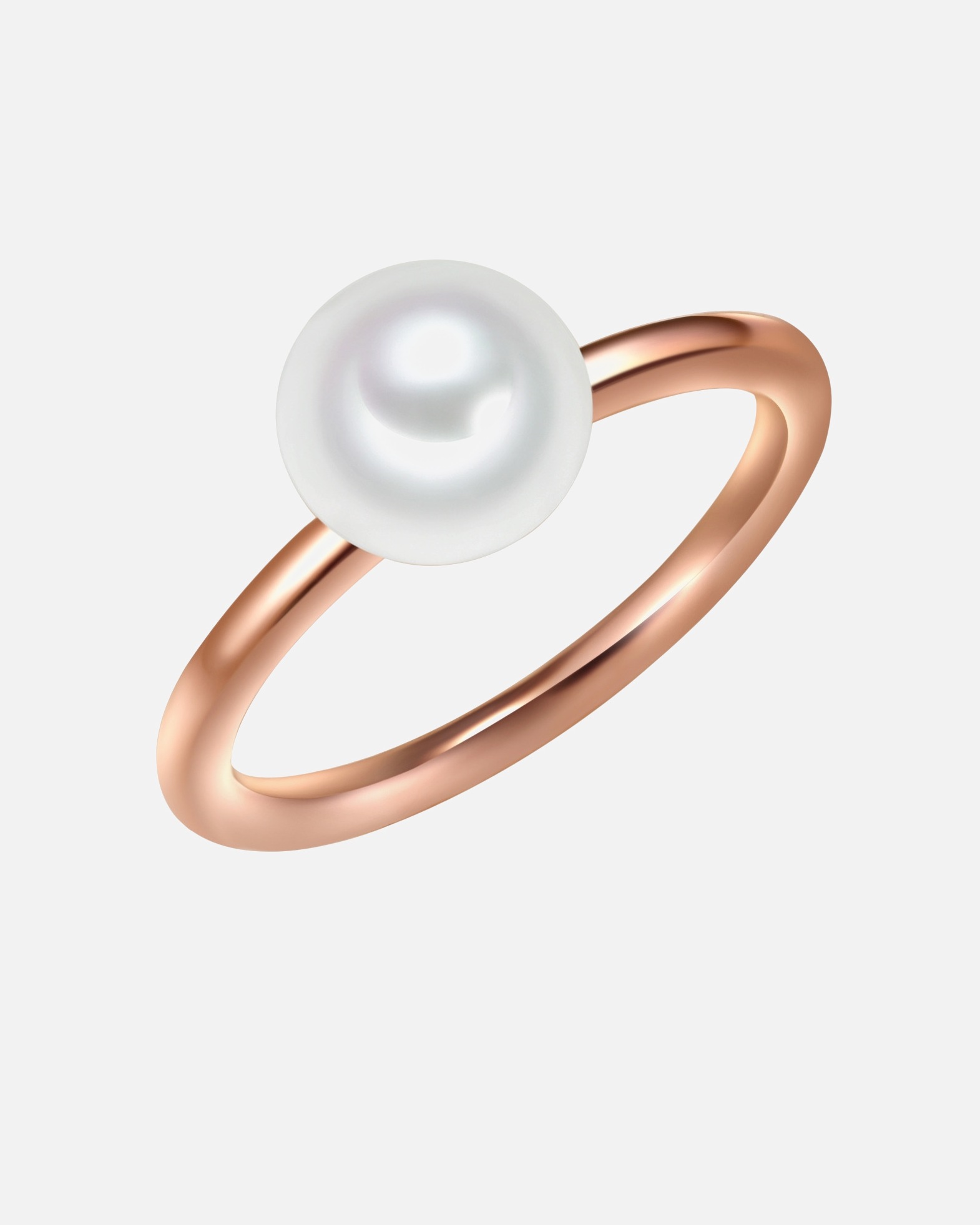 Bague for FemmeBague en argent Argent sterling Perle de culture d'eau douce en Or rose56