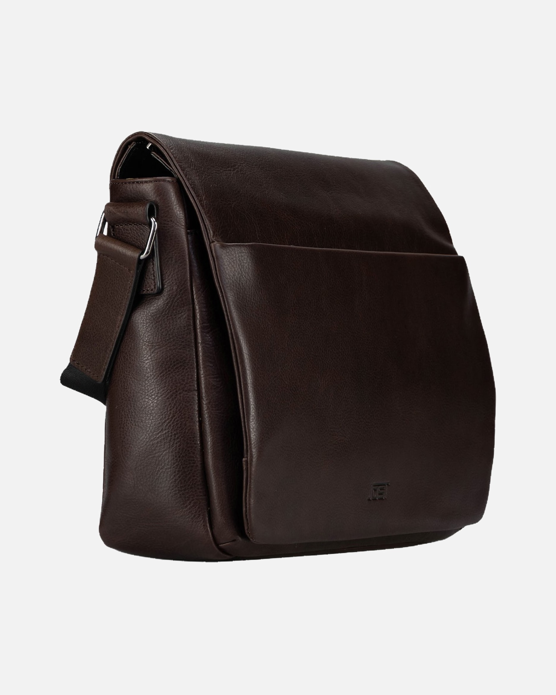 Sac Bandoulière for HommeJostLondon Besace Cuir véritable 34 cm Compartiment ordinateurbrown