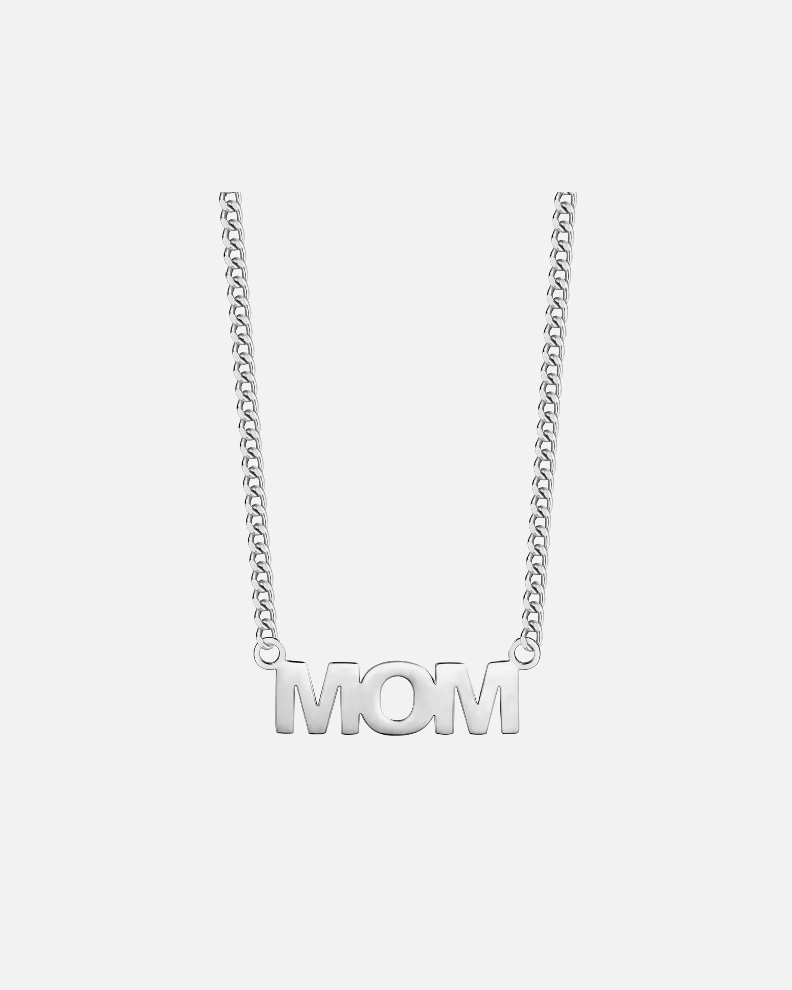Collier for FemmeChaîne MOM en Acier inoxydable en Argent40,0 cm Basiskette + 5,0 cm Verlängerung