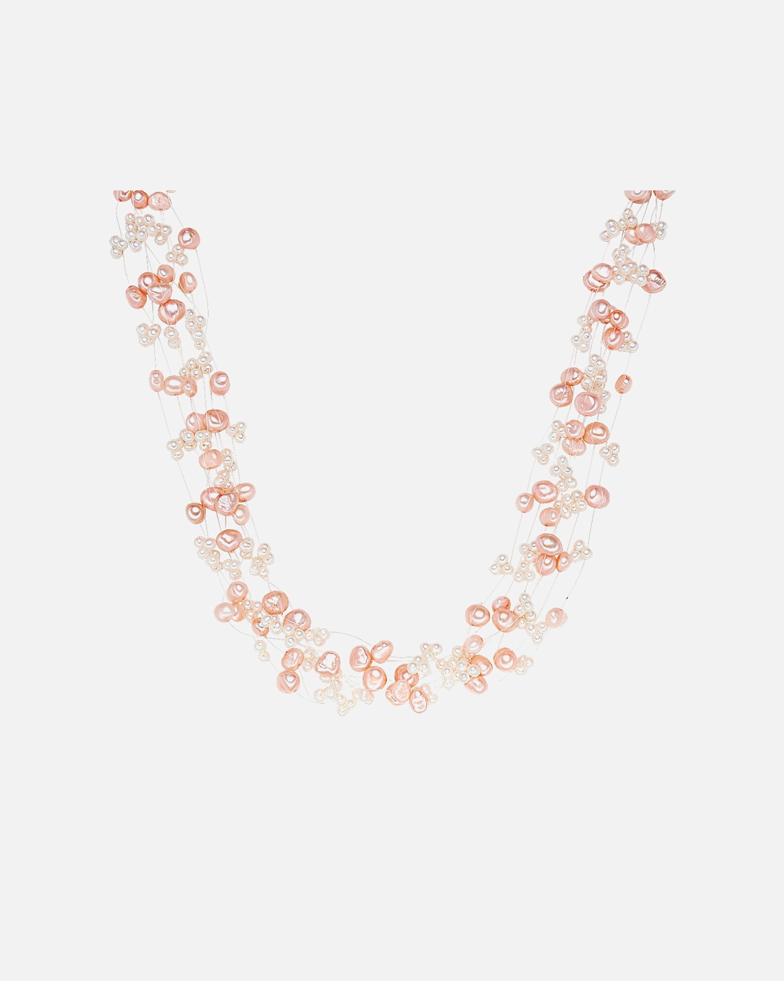 Collier for FemmeValero PearlsCollier de perles Perle de culture d'eau douce Perle de culture d'eau douce en Marron43,0 cm Basiskette + 5,0 cm Verlängerung