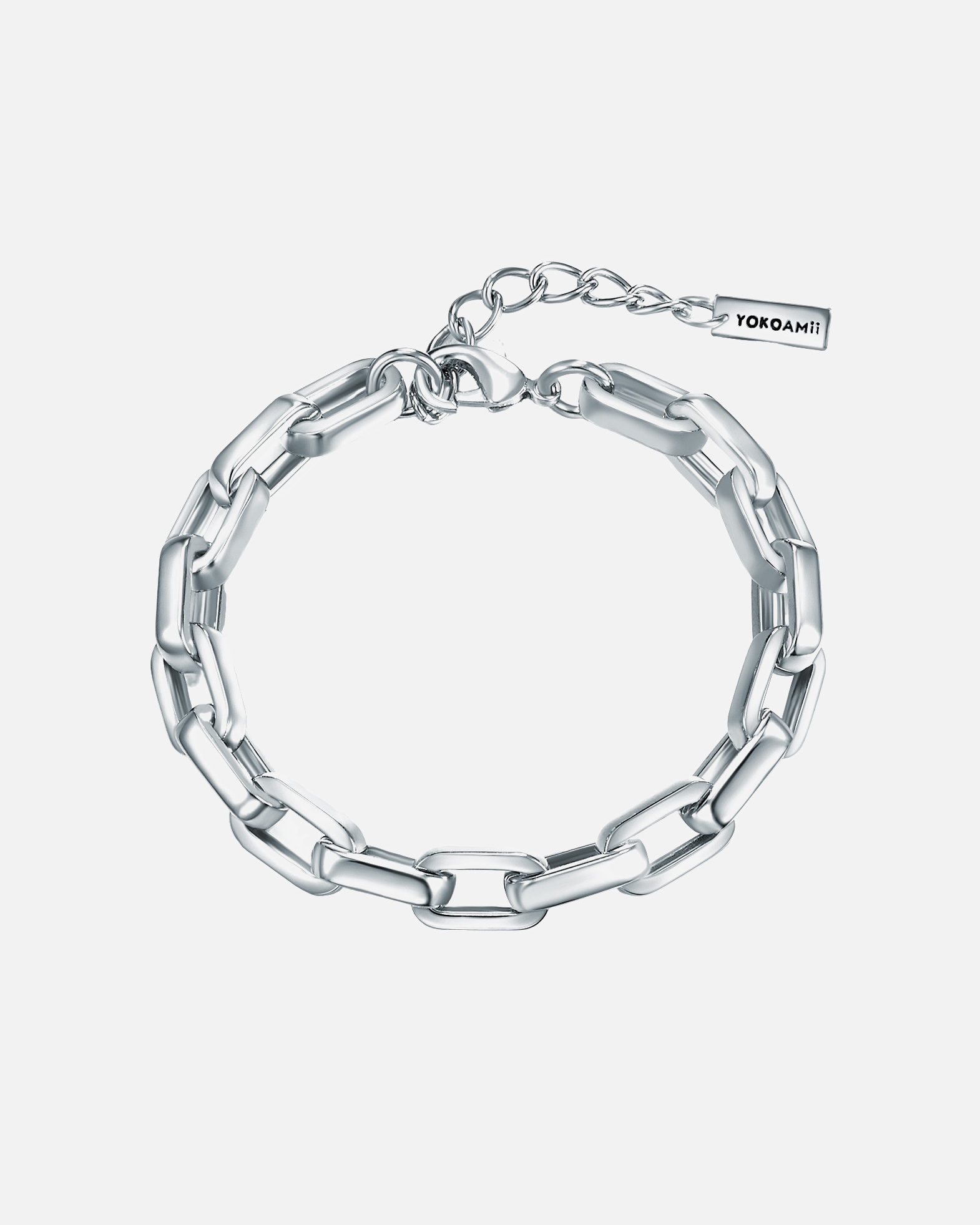 Armband für Weiblich Yokoamii Armband Metall-Legierung in Silber 17,0 cm Basislänge + 3,0 cm Verlängerung