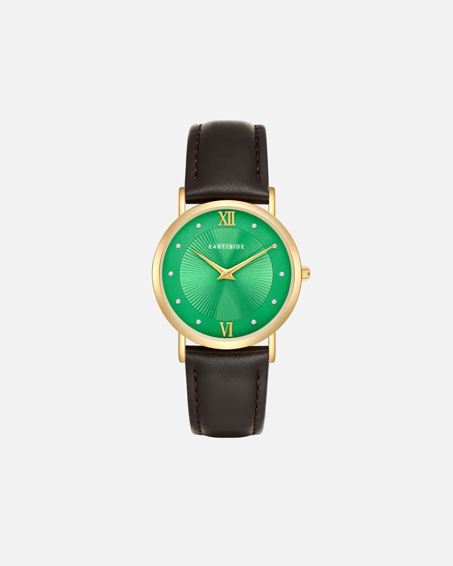 Montre for FemmeEASTSIDEMontre à quartz en Cuir véritable en Brun foncé33,0 mm