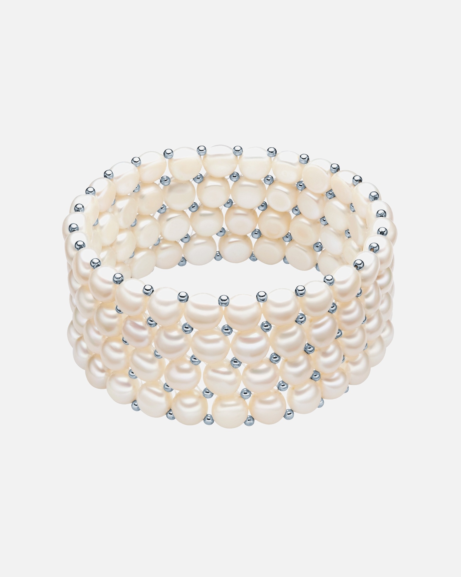 Bracelet for FemmeBracelet en perles Perle de culture d'eau douce Perle de culture d'eau douce en Blanc18,0 cm