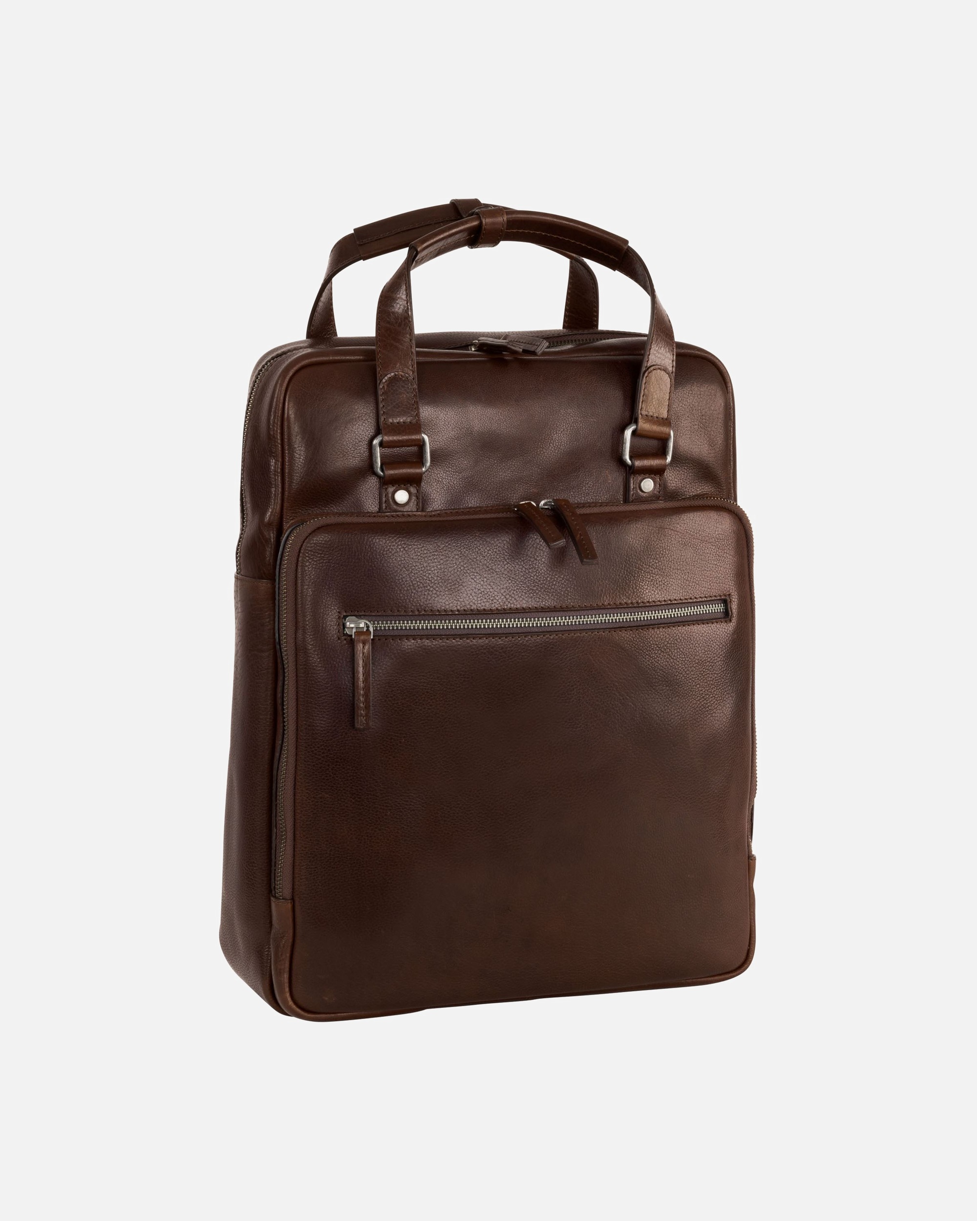 Rucksack für Männlich Leonhard Heyden Roma Rucksack Leder 42 cm Laptopfach braun