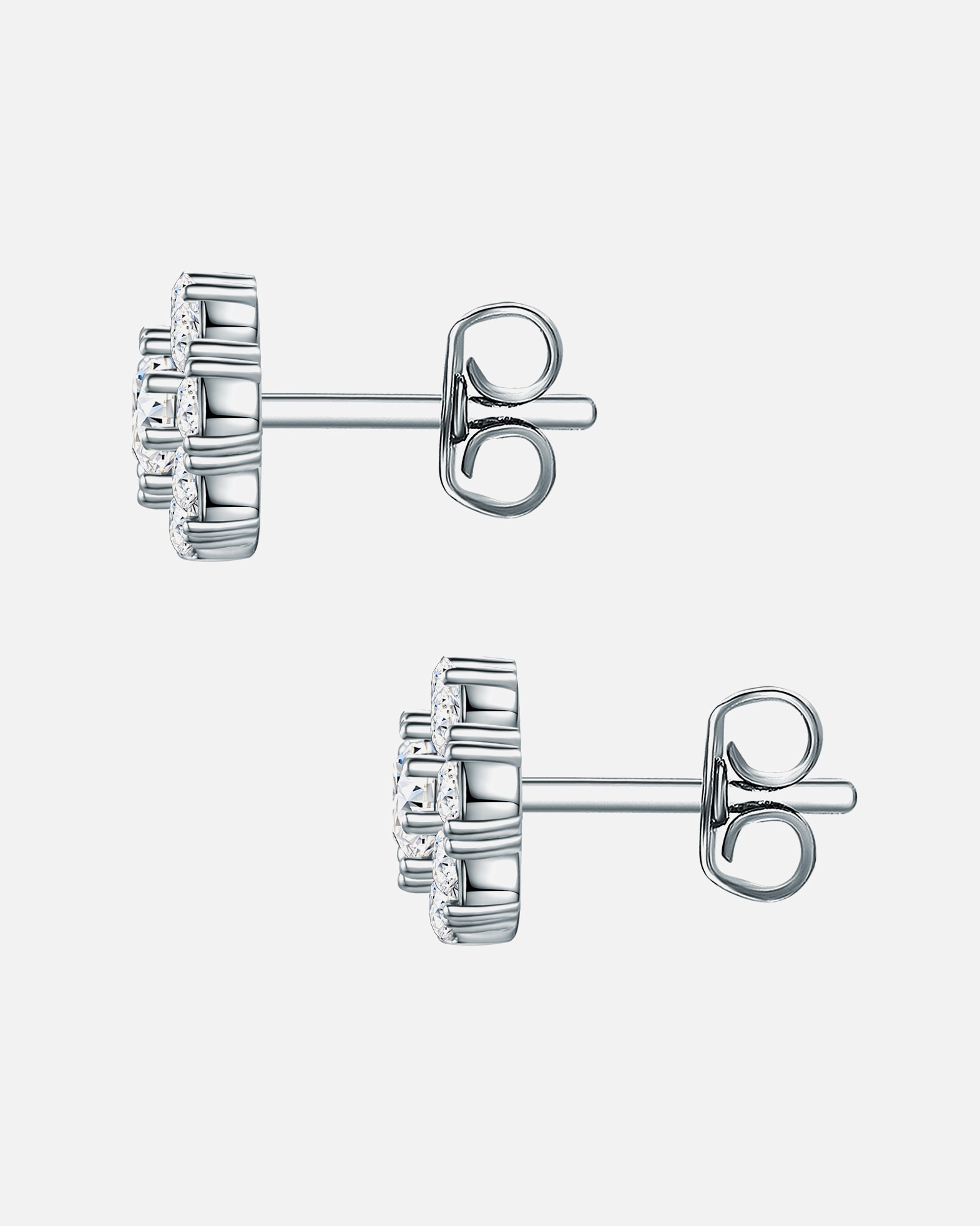 Ohrringe für Weiblich Rafaela Donata Ohrstecker Sterling Silber verziert mit Kristallen von Swarovski® in Silber 8,2 mm