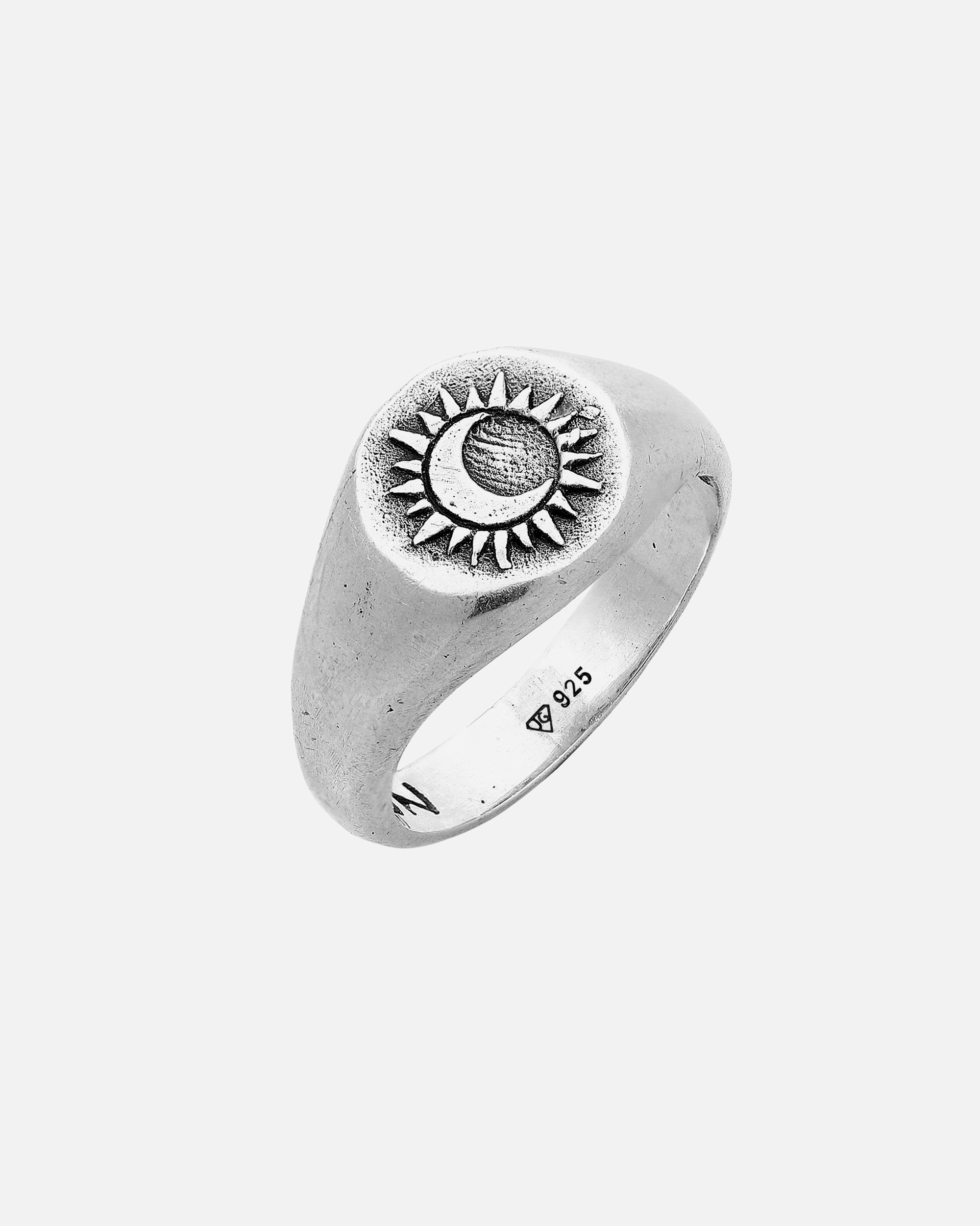 Bague for HommeHaze & GloryDefault Brand LineHG HAZE & GLORY - Bague Hommes en argent sterling 925, Bijoux Hommes, Bague en argent oxydé, Soleil, Sacré Soleil54
