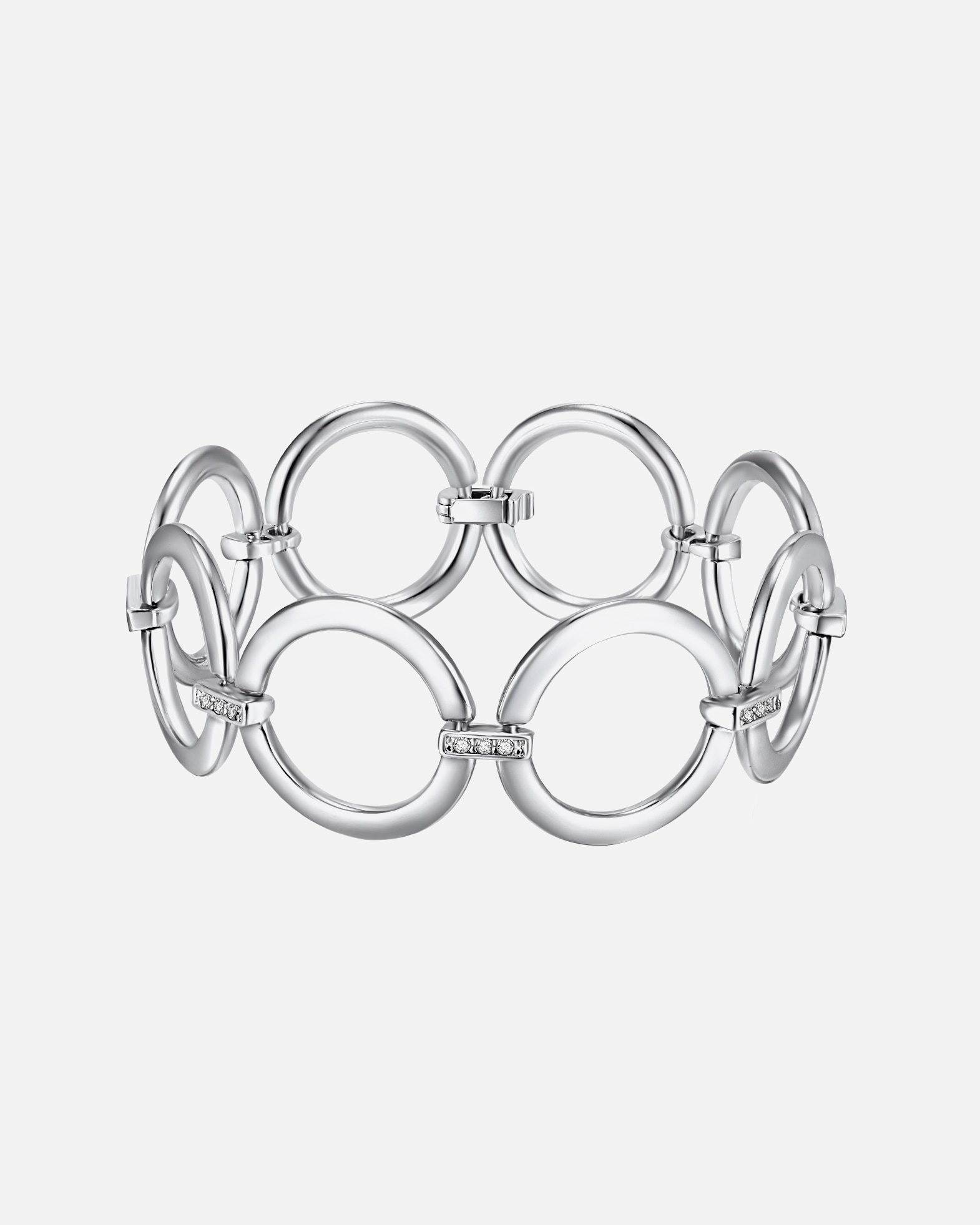 Armband für Weiblich Lulu & Jane Armband Metall-Legierung verziert mit Kristallen von Swarovski® in Silber 20,0 cm