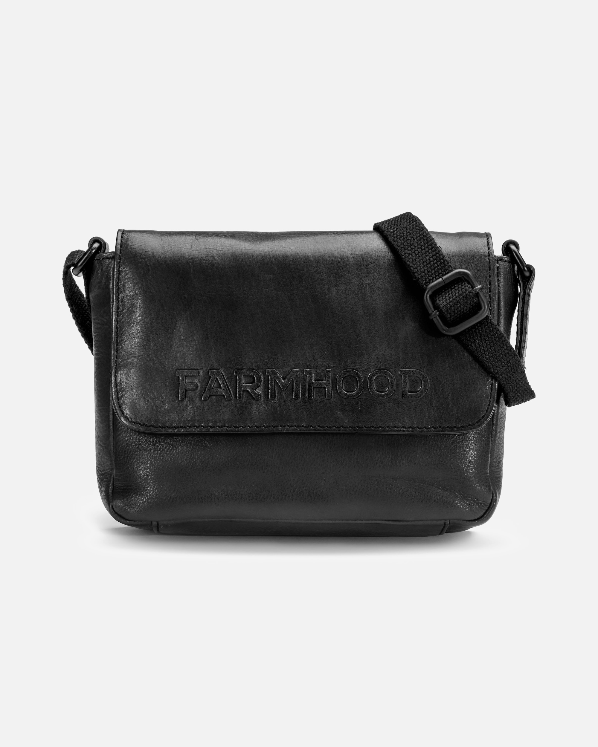 Tasche für Weiblich Farmhood Memphis Umhängetasche Leder 22 cm (One Size) black