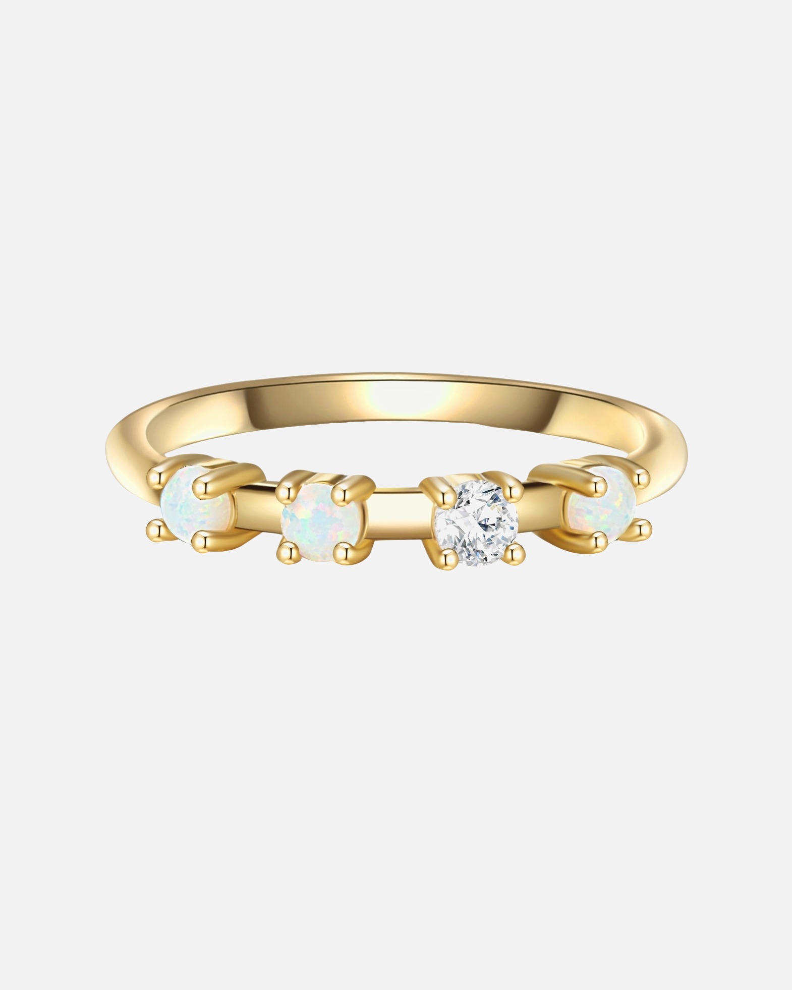 Bague for FemmeGlanzstücke MünchenBague en argent Argent sterling Oxyde de zirconium (CZ) en Or jaune50