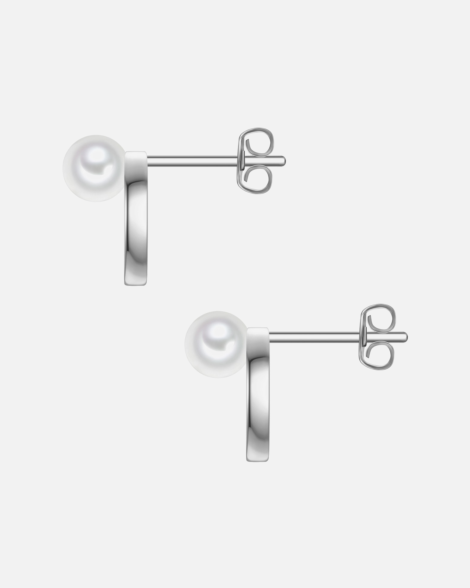 Boucle d'oreilles for FemmeRafaela DonataBoucles d'oreilles en Argent Sterling en argent avec perle de coquillage en zirconium12,2 mm