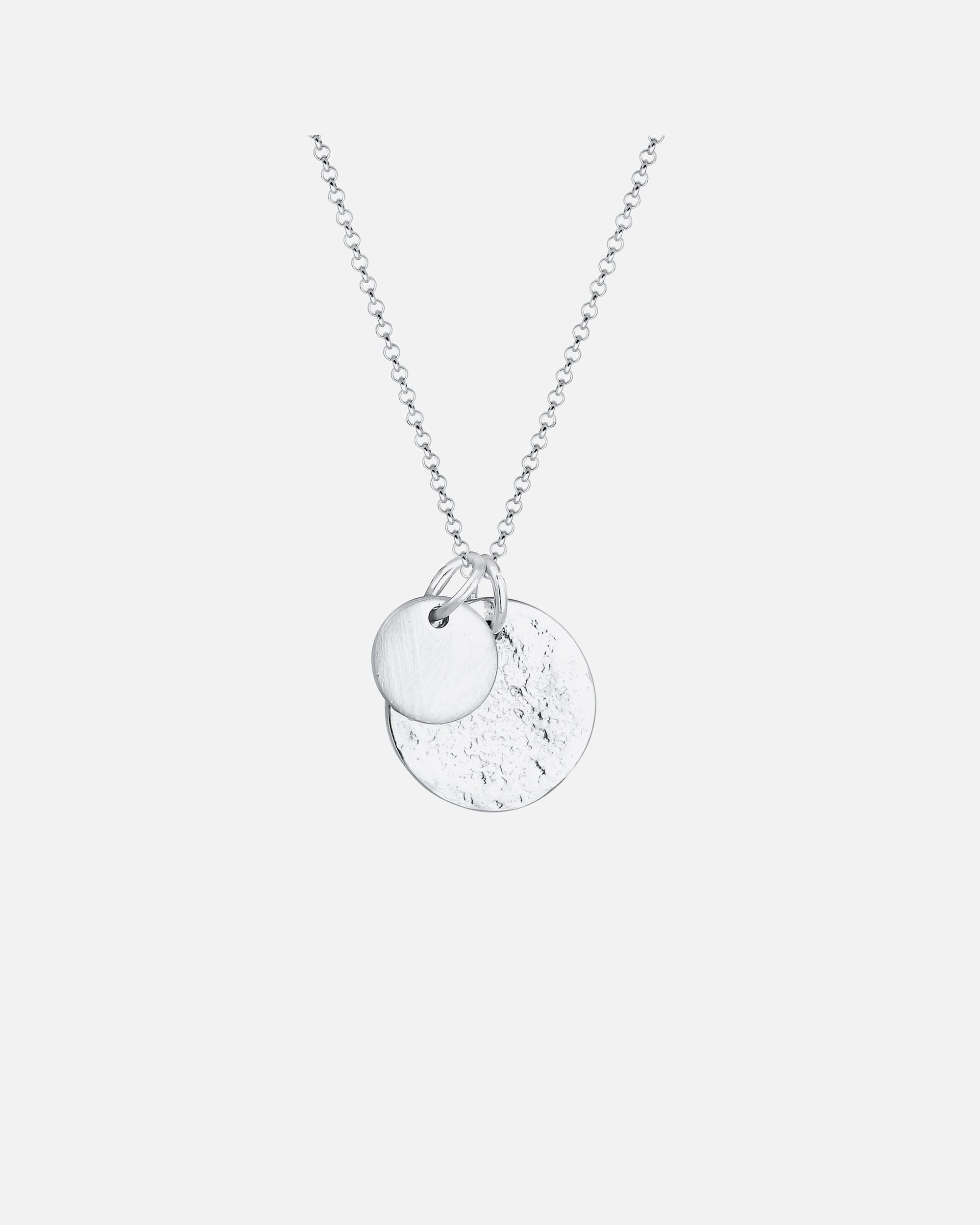 Collier for FemmeElliFemmes Plaquette Géo Aspect Organique en Argent Sterling 92550