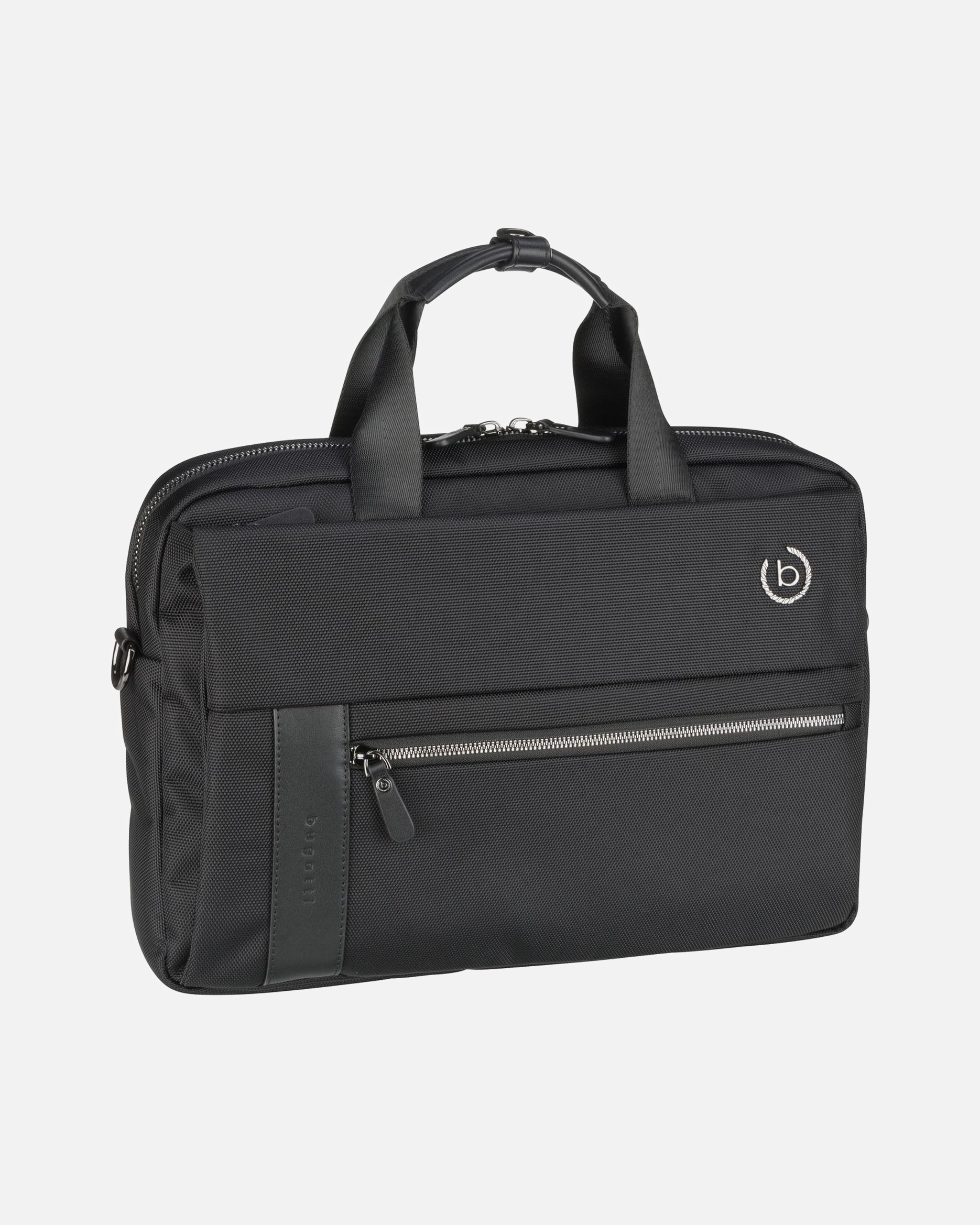Laptoptasche für Männlich Bugatti Nero Aktentasche 36 cm Laptopfach schwarz