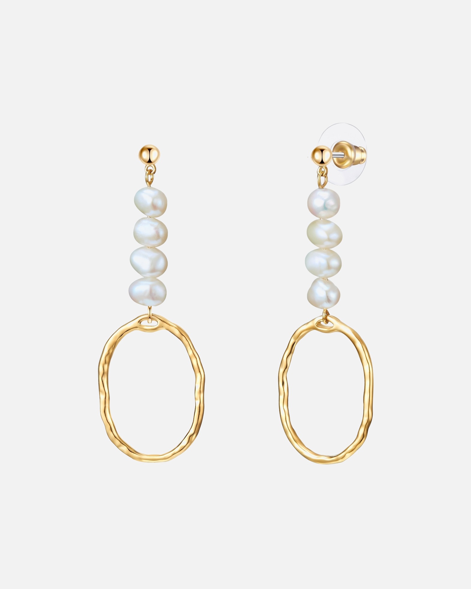 Boucle d'oreilles for FemmeBoucles d´oreilles Laiton Perle de culture d'eau douce en Or jaune60,2 mm