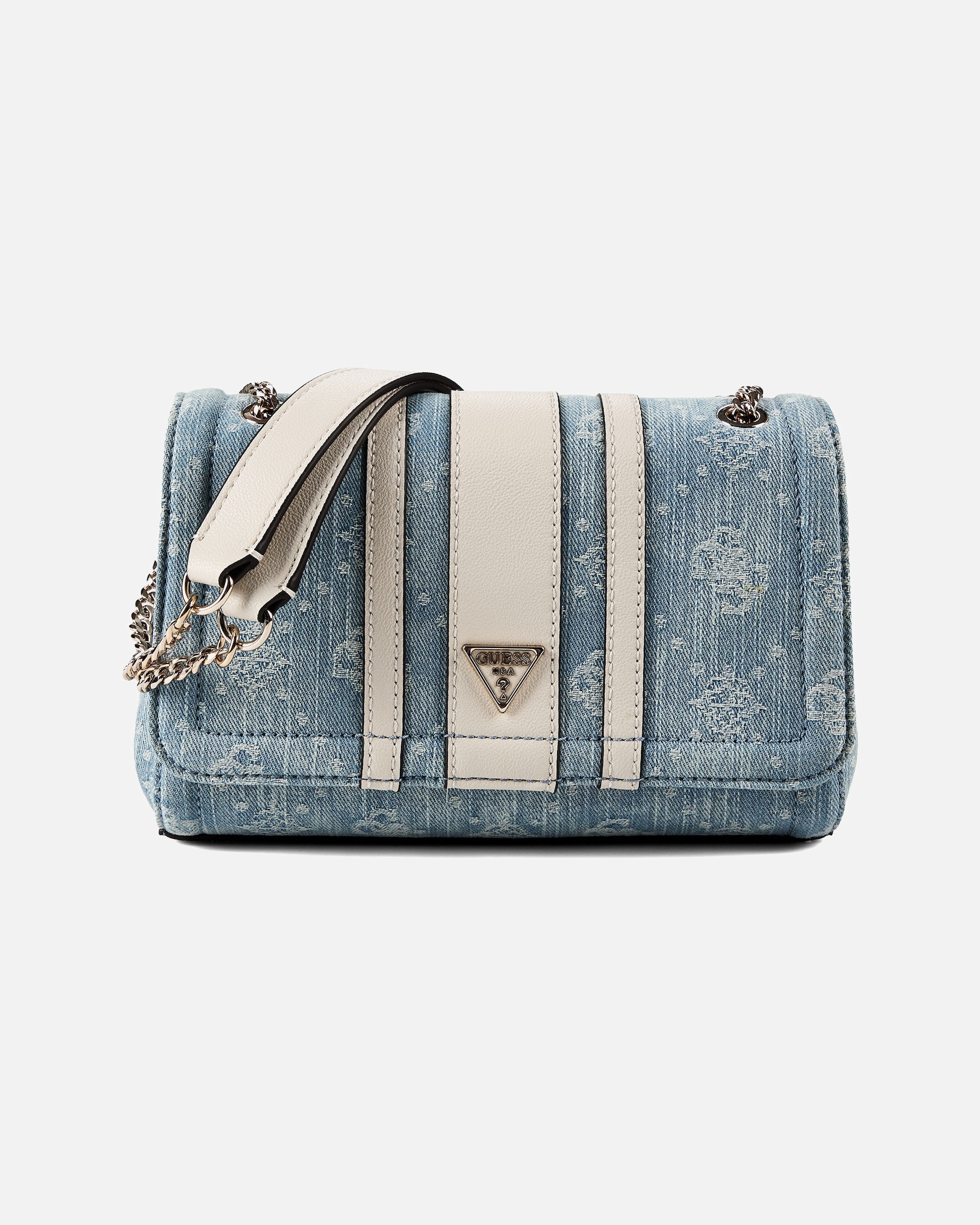 Tasche für Weiblich Guess Noelle II Schultertasche denim logo