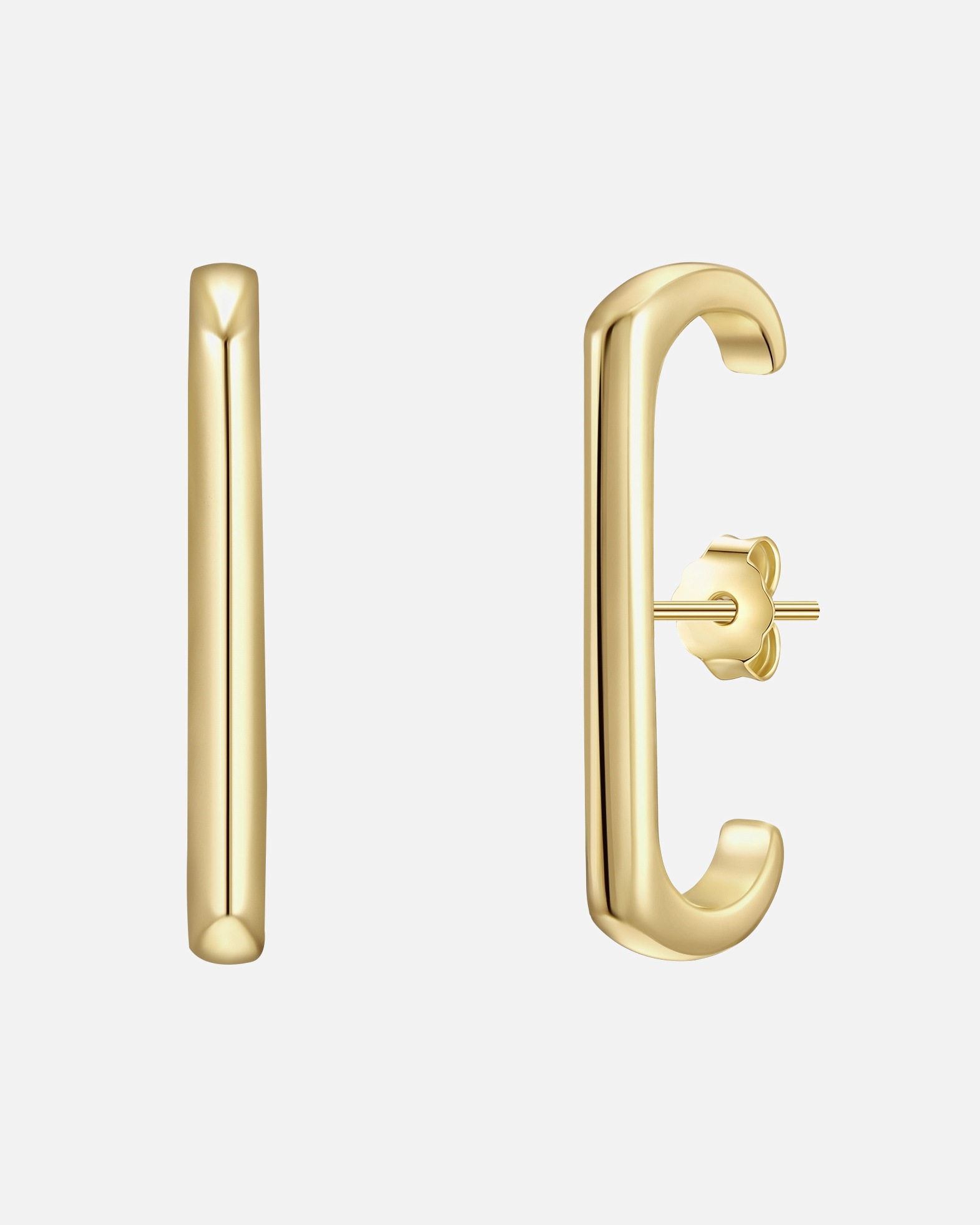 Boucle d'oreilles for FemmePuces d'oreilles en argent Argent sterling en Or jaune24,1 mm