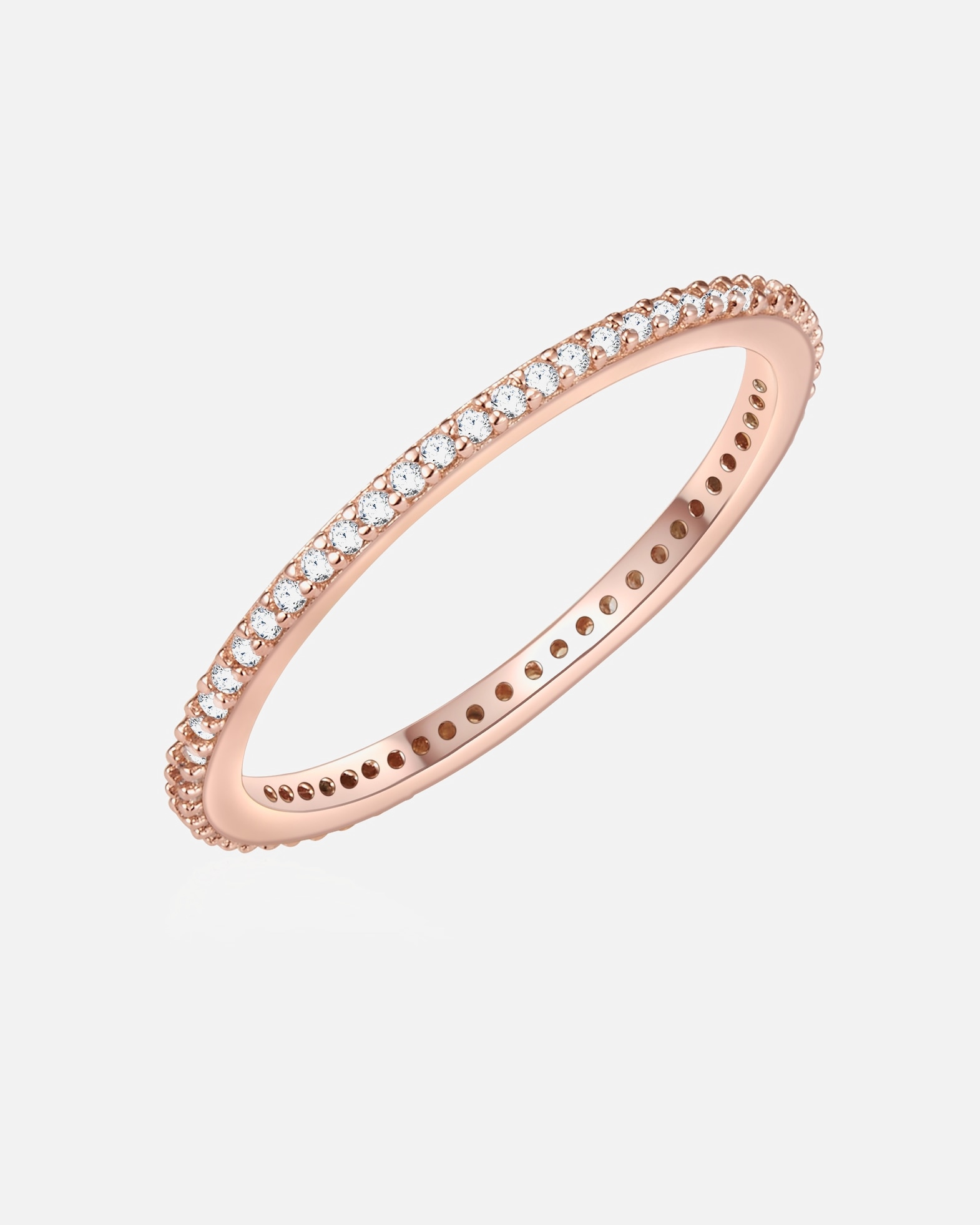 Bague for FemmeGlanzstücke MünchenBague en argent Argent sterling Oxyde de zirconium (CZ) en Or rose52