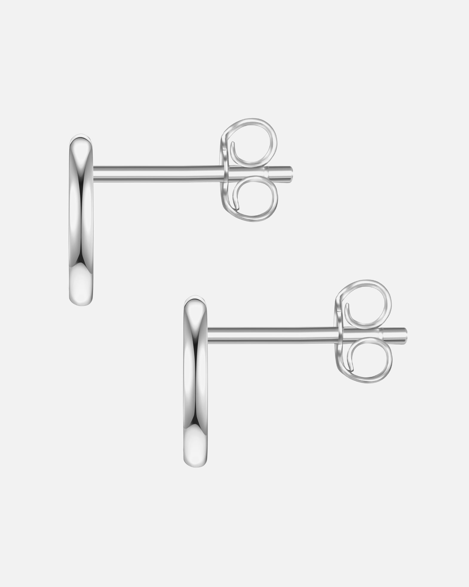 Ohrringe für Weiblich Glanzstücke München Ohrstecker Mond Sterling Silber in Roségold 8,8 mm