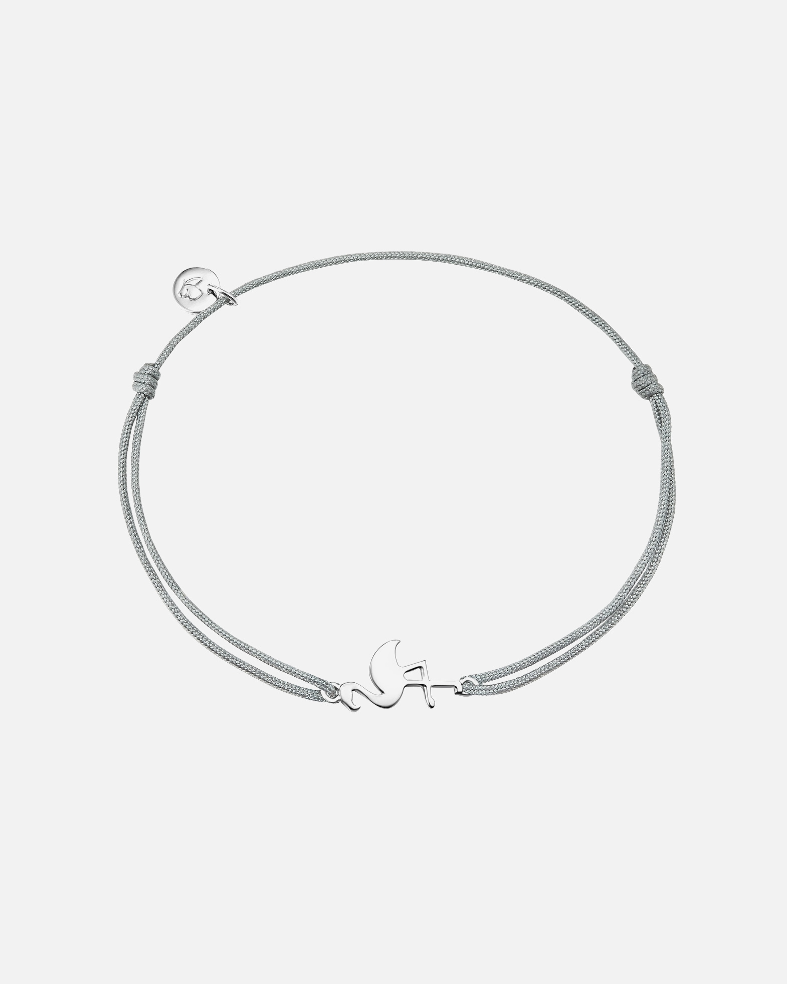 Bracelet for FemmeGlanzstücke MünchenBracelet en tissu Flamant rose Argent sterling en Argent15,0 - 22,0 cm, flexibel einstellbar