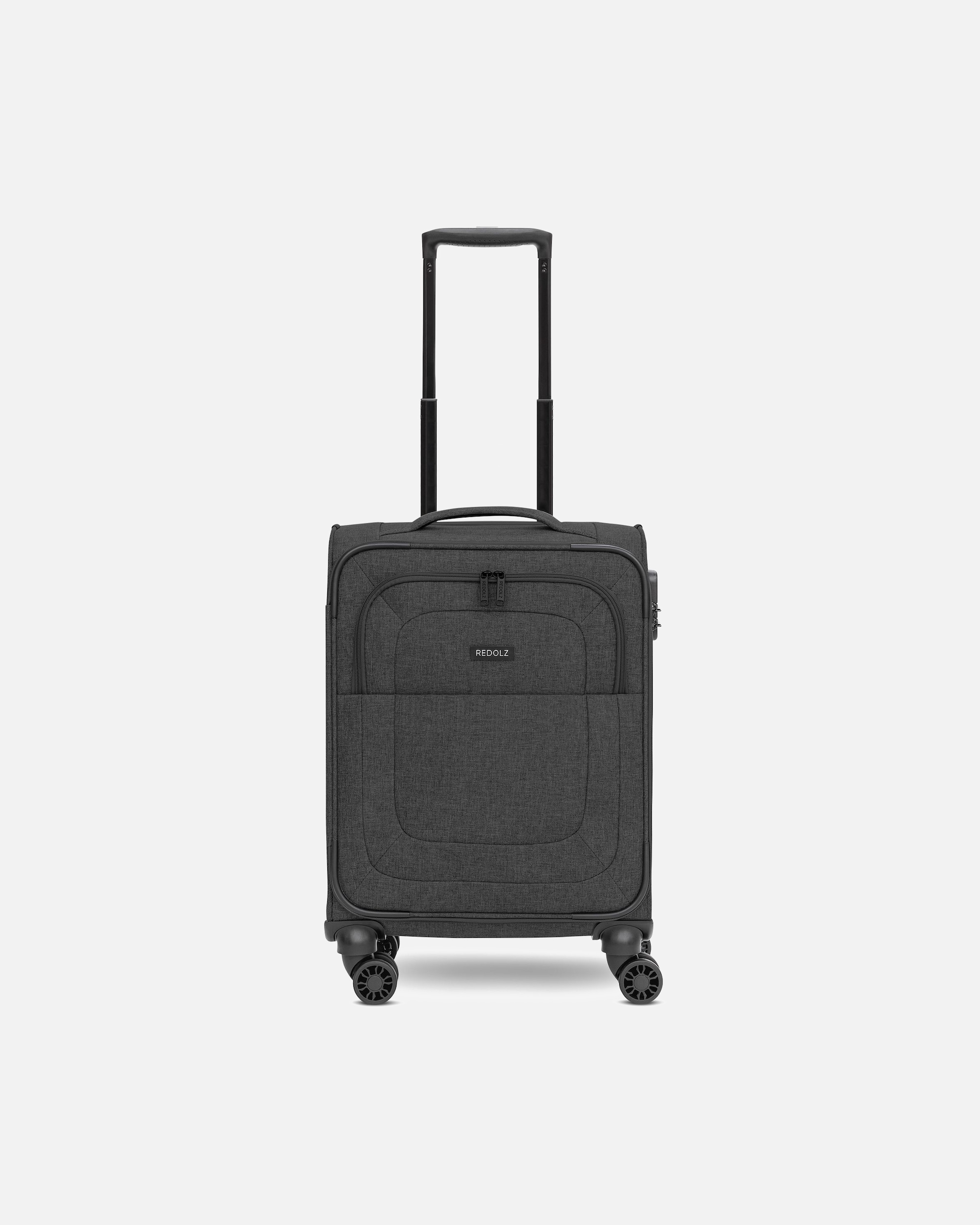 Handgepäckkoffer für Männlich Redolz Essentials 12 CABIN 4 Rollen Kabinentrolley 55 cm black2