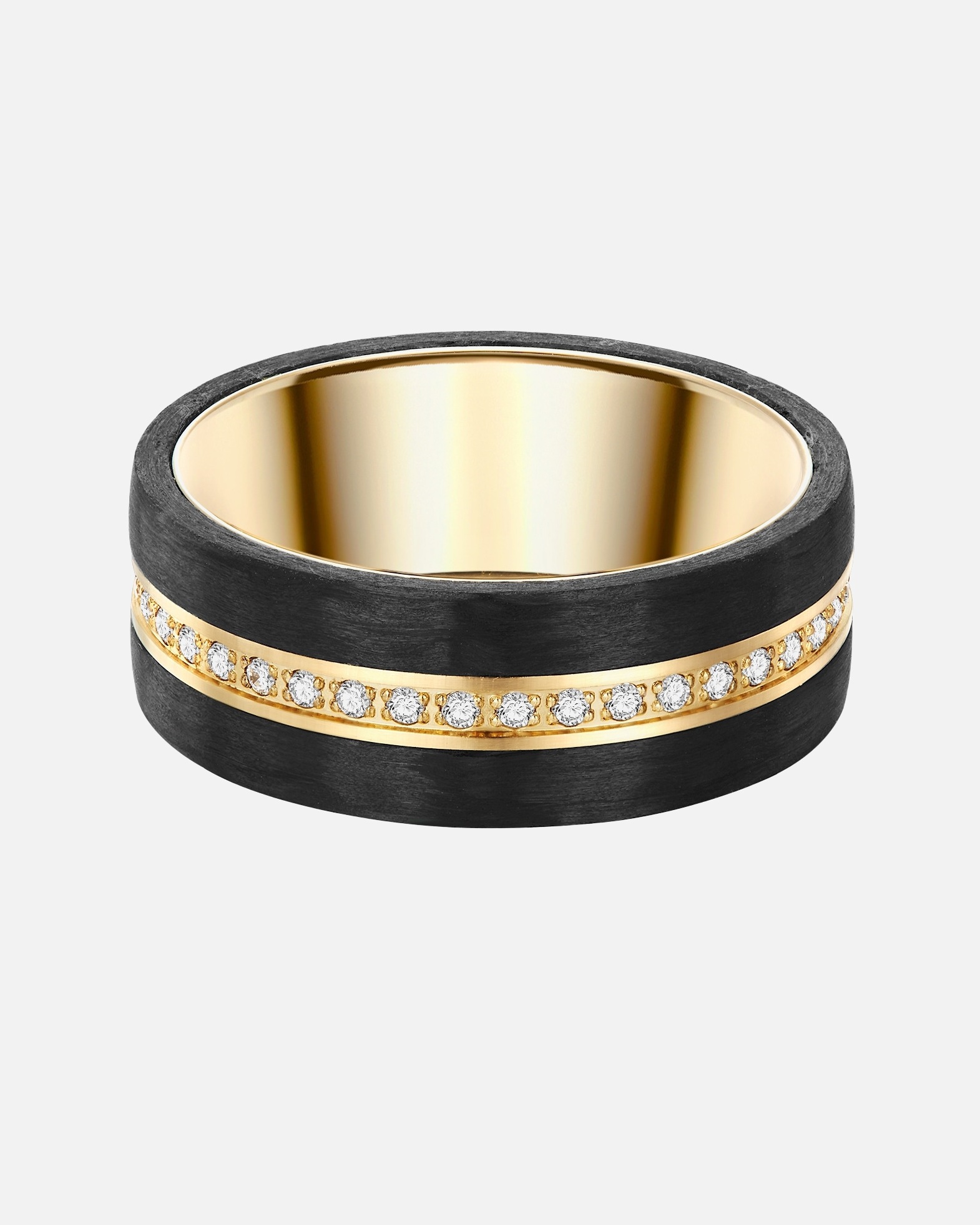 Bague for FemmeTrilaniBague en acier inoxydé Acier inoxydable Oxyde de zirconium (CZ) en Or jaune62