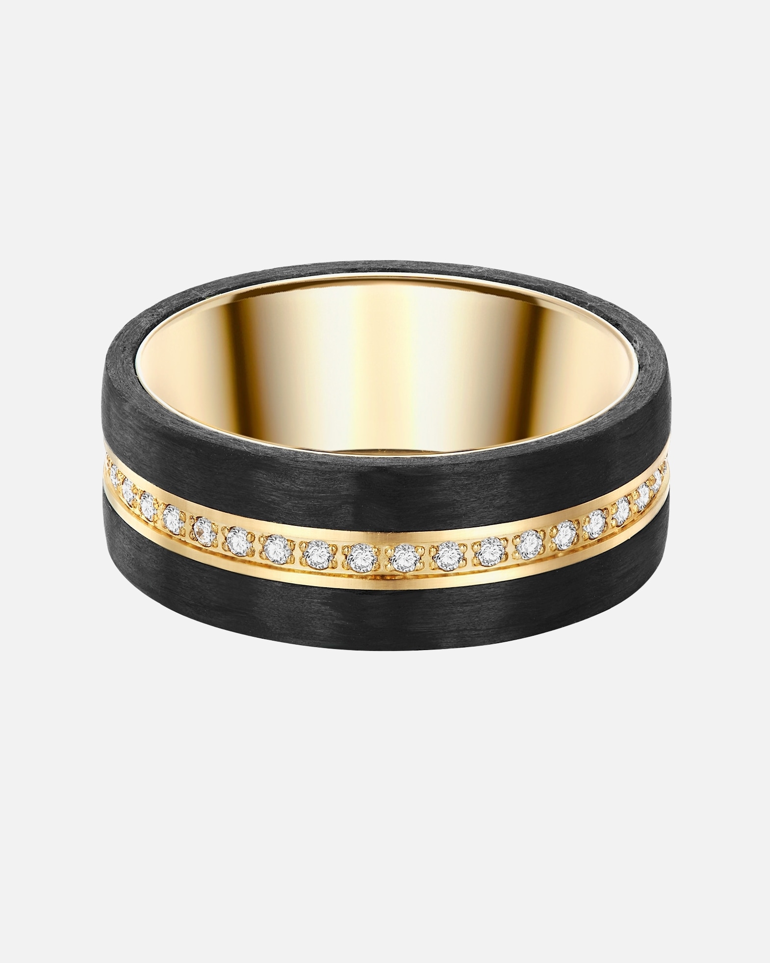 Bague for FemmeTrilaniBague en acier inoxydé Acier inoxydable Oxyde de zirconium (CZ) en Or jaune48