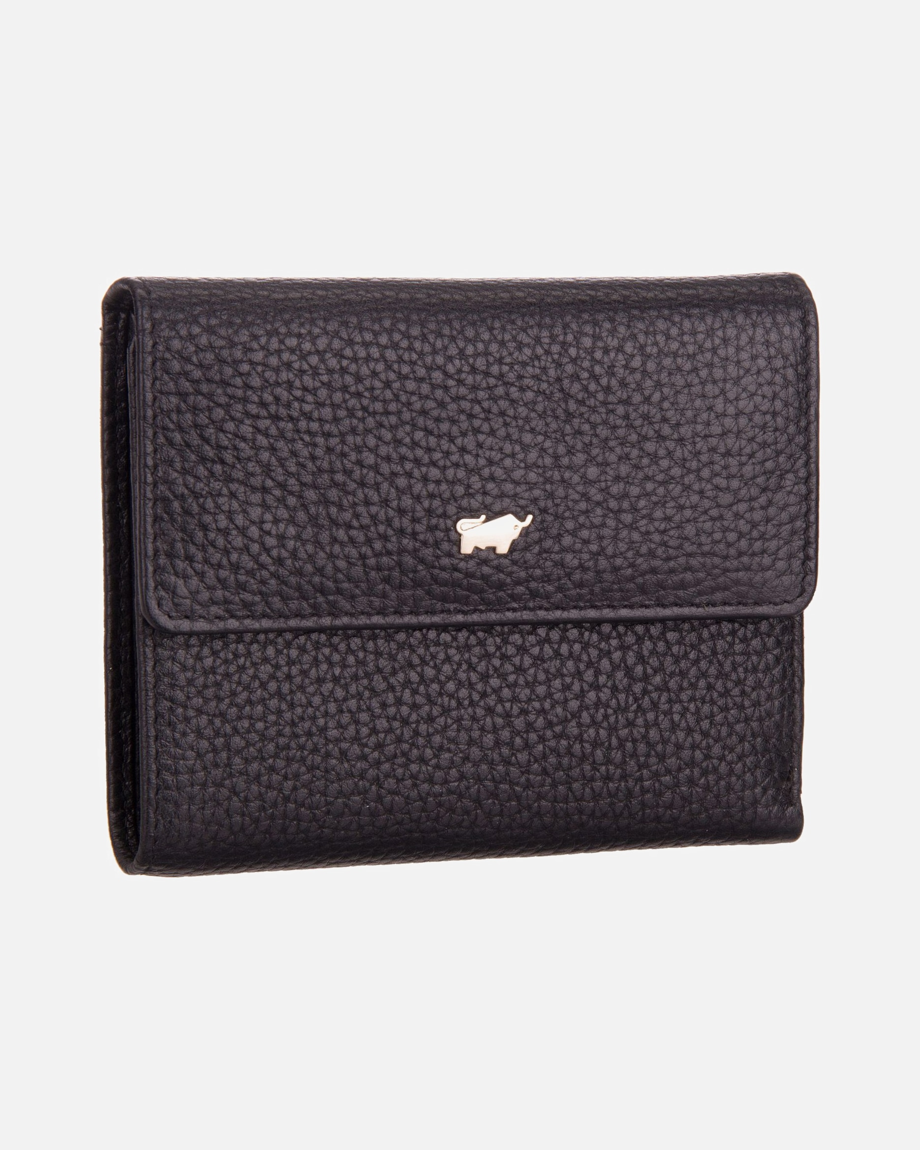 Portemonnaie für Weiblich Braun Büffel Asti Geldbörse schwarz