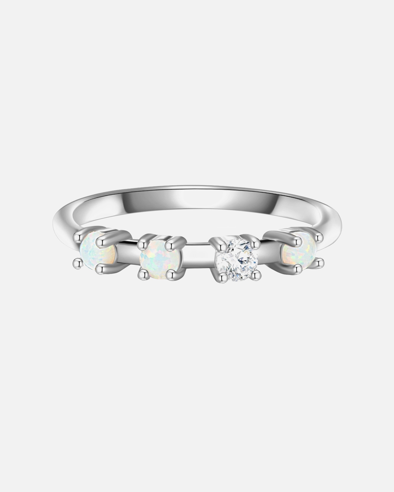 Bague for FemmeGlanzstücke MünchenBague en argent Argent sterling Oxyde de zirconium (CZ) en Argent52