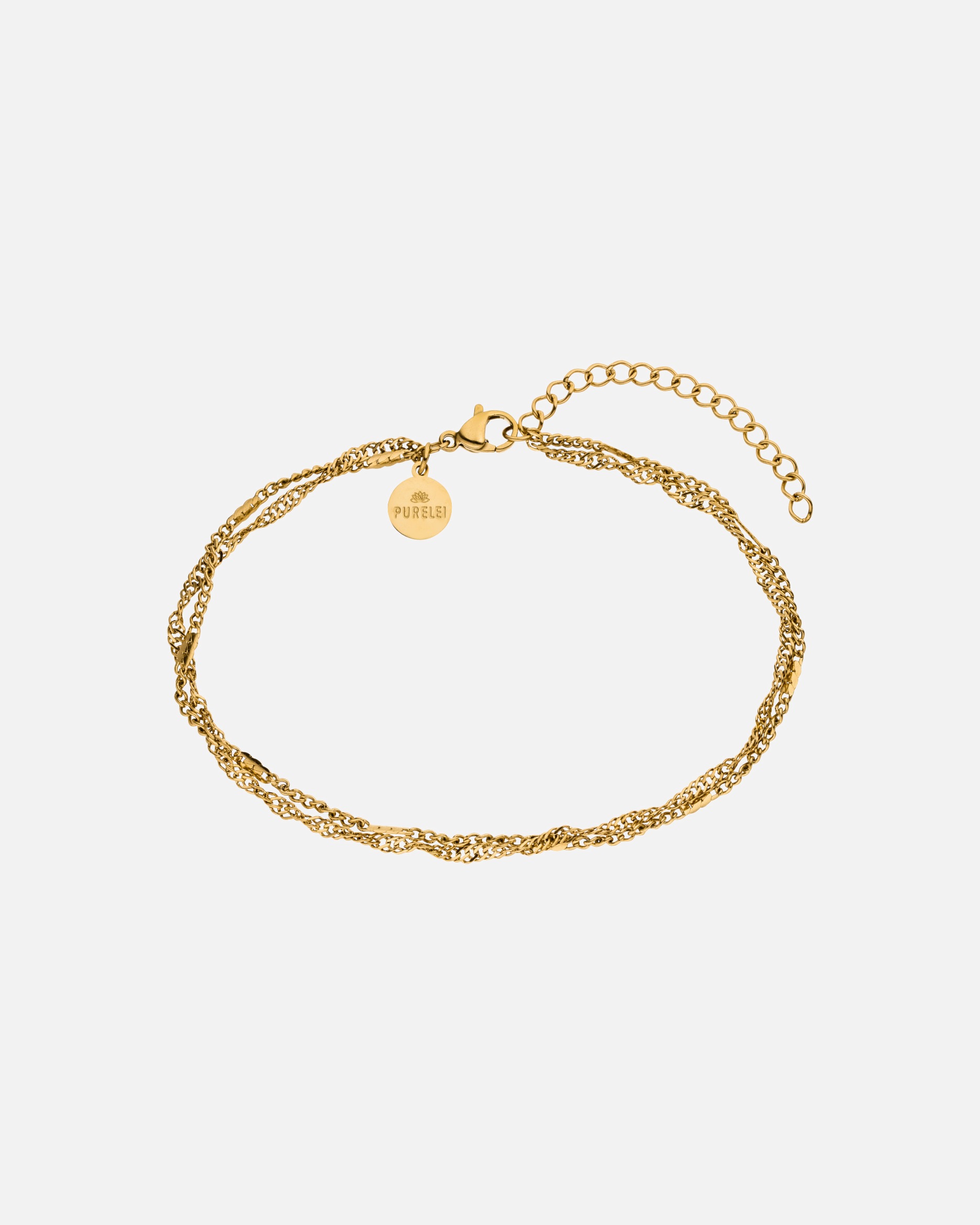 Fußschmuck für Unisex Purelei Authentic Fußkettchen 100% Edelstahl 21–26 cm