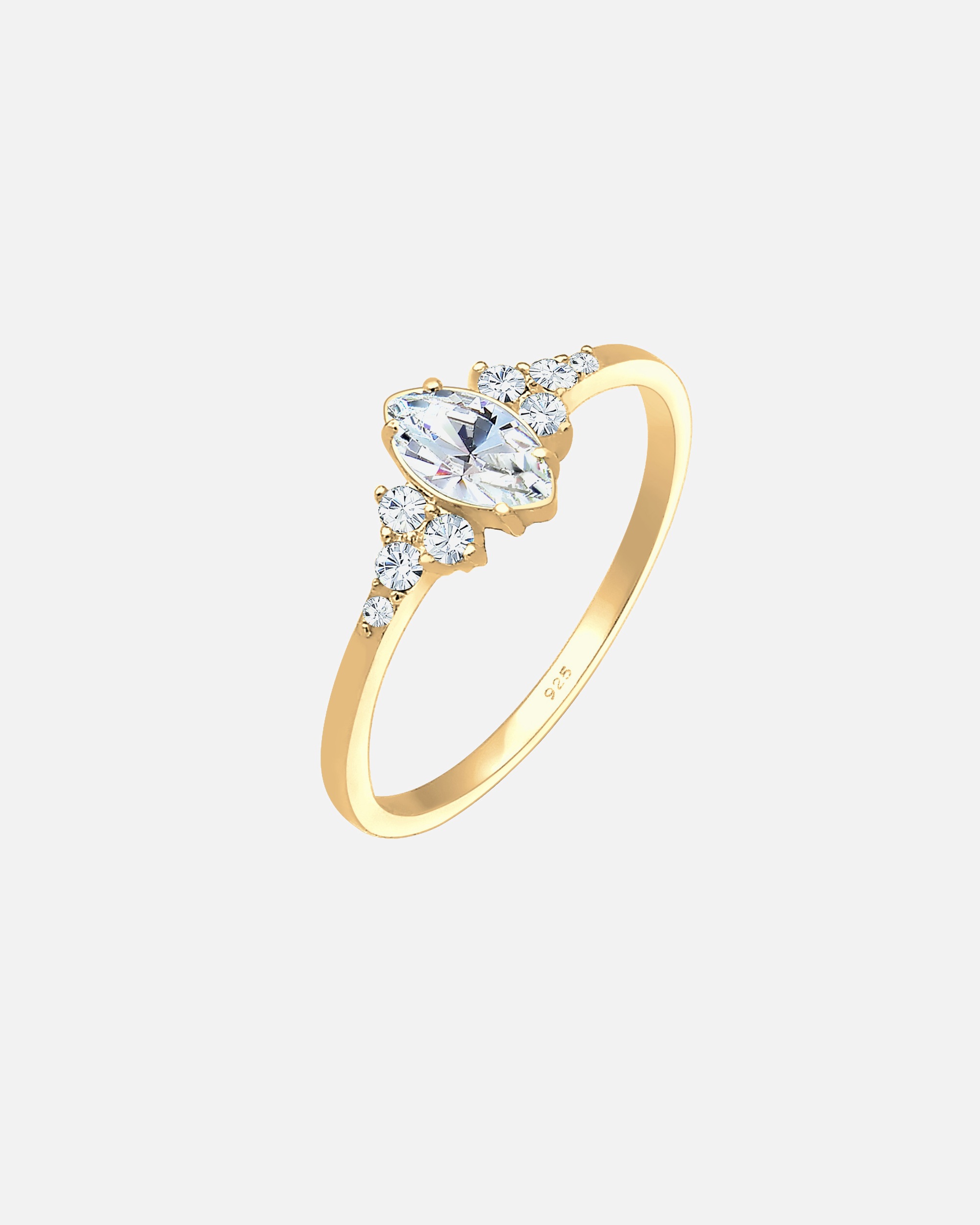 Ring für Weiblich Elli Elli Ring Marquise Valentin 925 Silber, mit Kristallen von Swarovski® 54